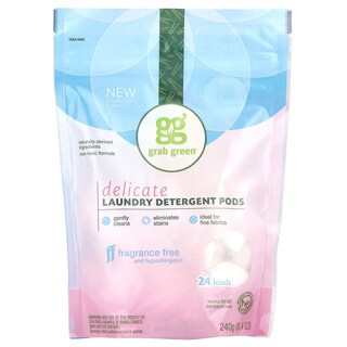 Foto 1 | Detergente Para Ropa Pods Grab Green Delicate Sin Fragancia 240 G - Venta Internacional.