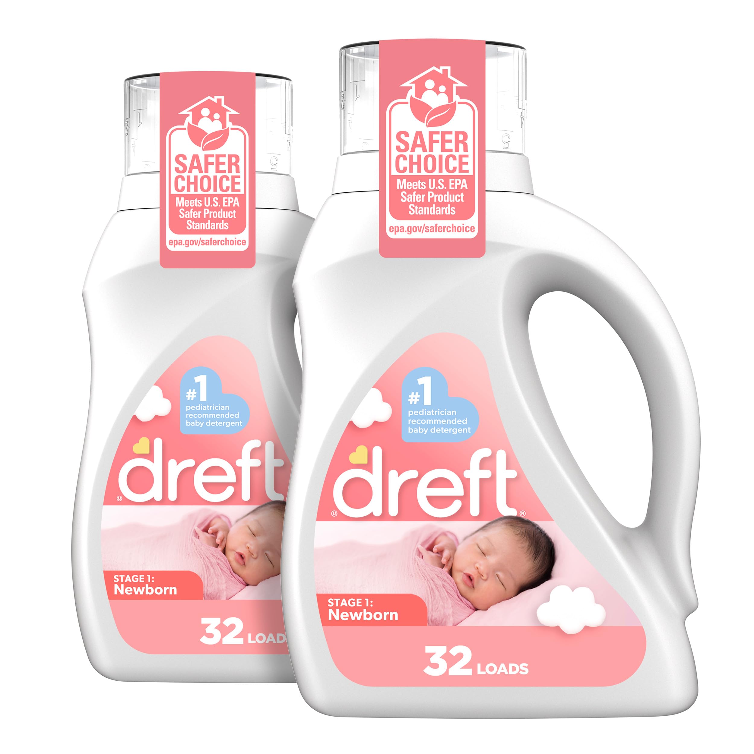 Foto 2 pulgar | Detergente Para Ropa Dreft Newborn Baby  32 Cargas  Paquete De 2 - Venta Internacional.