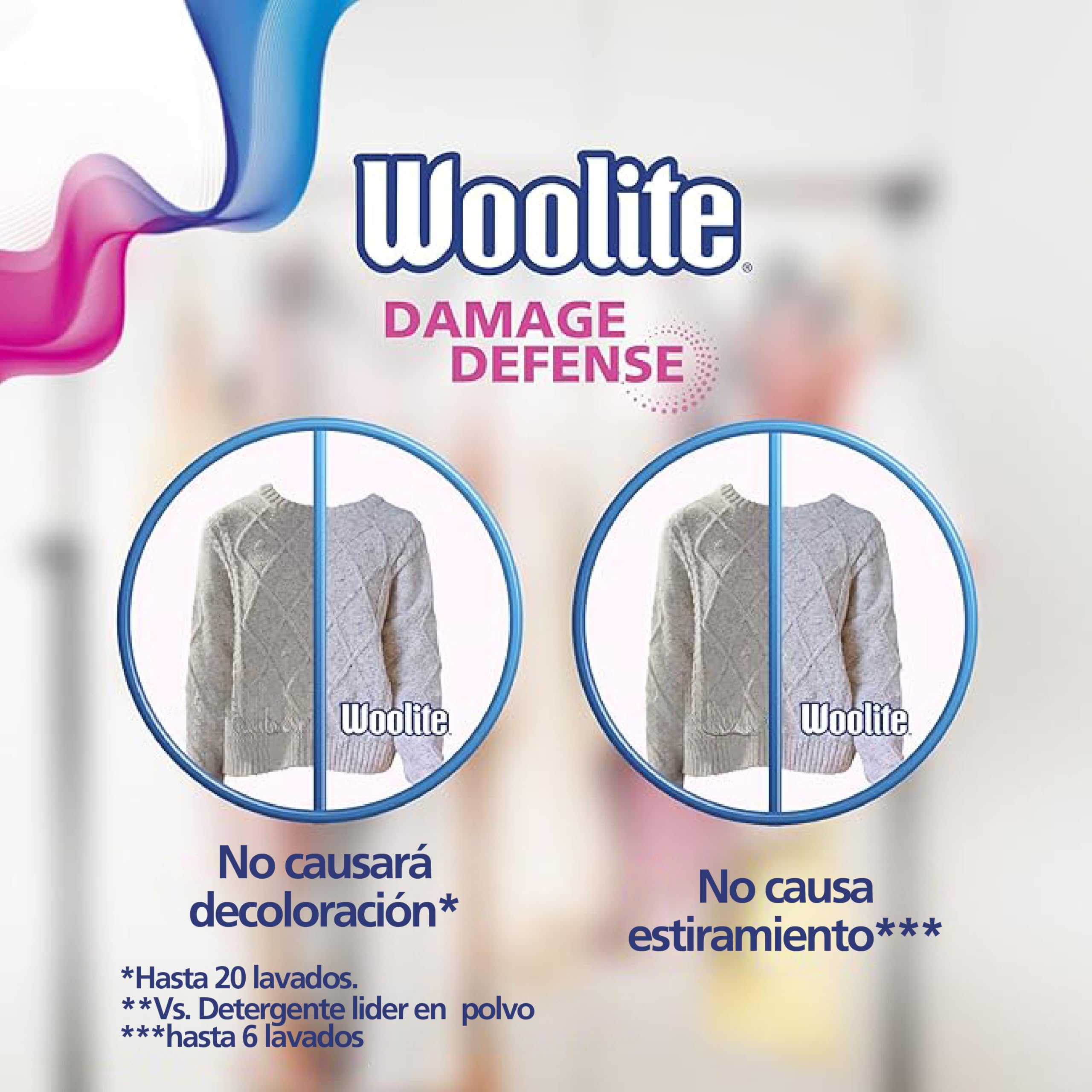 Foto 6 pulgar | Detergente Para Ropa Woolite Damage Defense  66 Cargas  3 Litros - Venta Internacional.