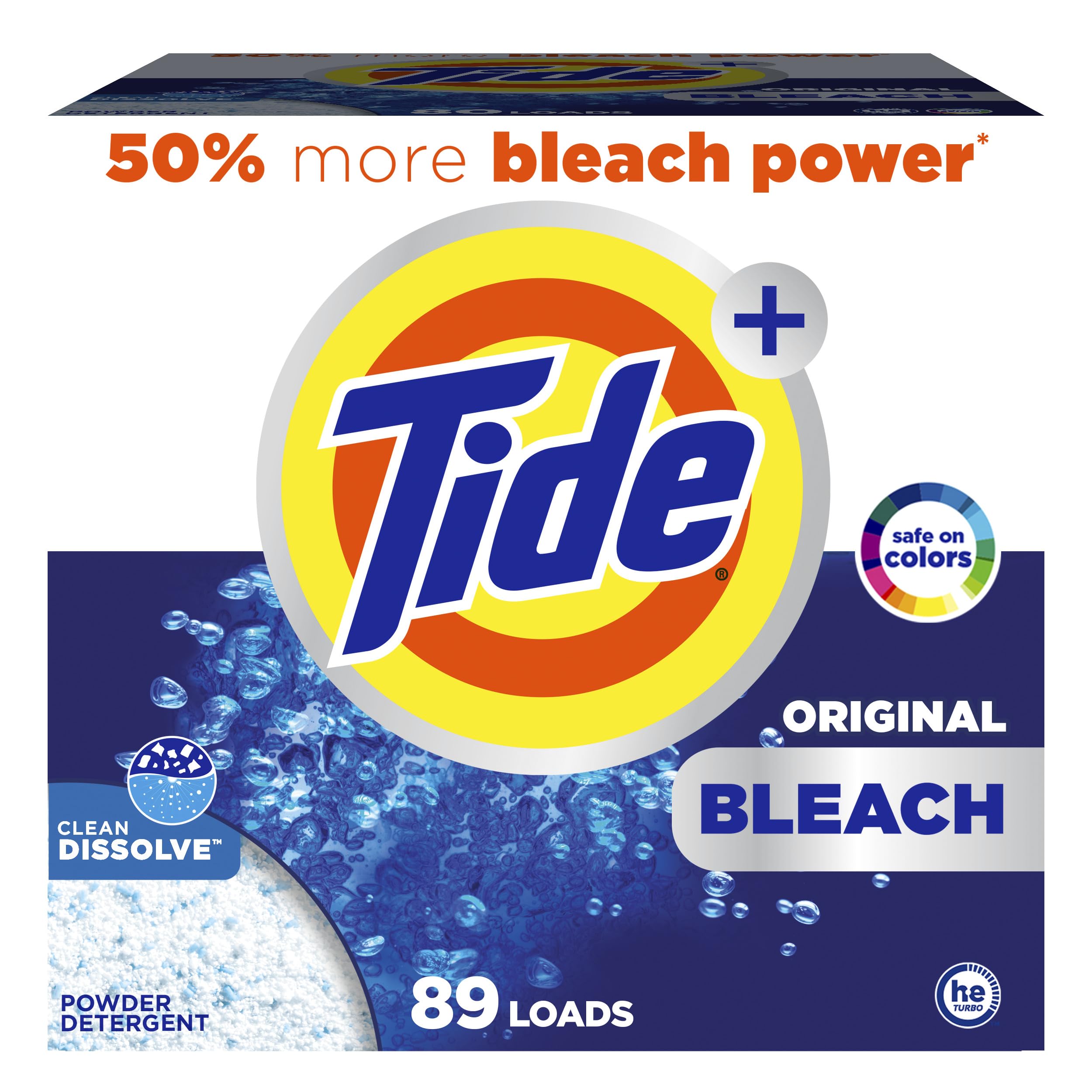 Foto 2 pulgar | Detergente Para Ropa Tide Powder Con Lejía  89 Cargas  3 8 Litros - Venta Internacional.