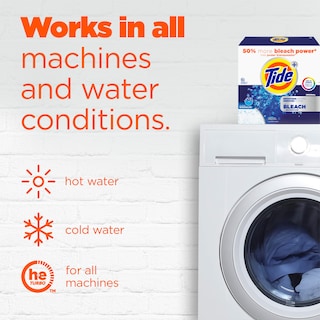 Foto 7 | Detergente Para Ropa Tide Powder Con Lejía 89 Cargas 3 8 Litros - Venta Internacional.