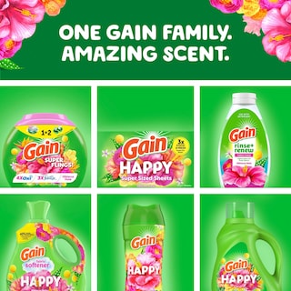 Foto 5 | Detergente Para Ropa Gain Happy Scent 4 5 L 107 Cargas Compatible Con He - Venta Internacional.