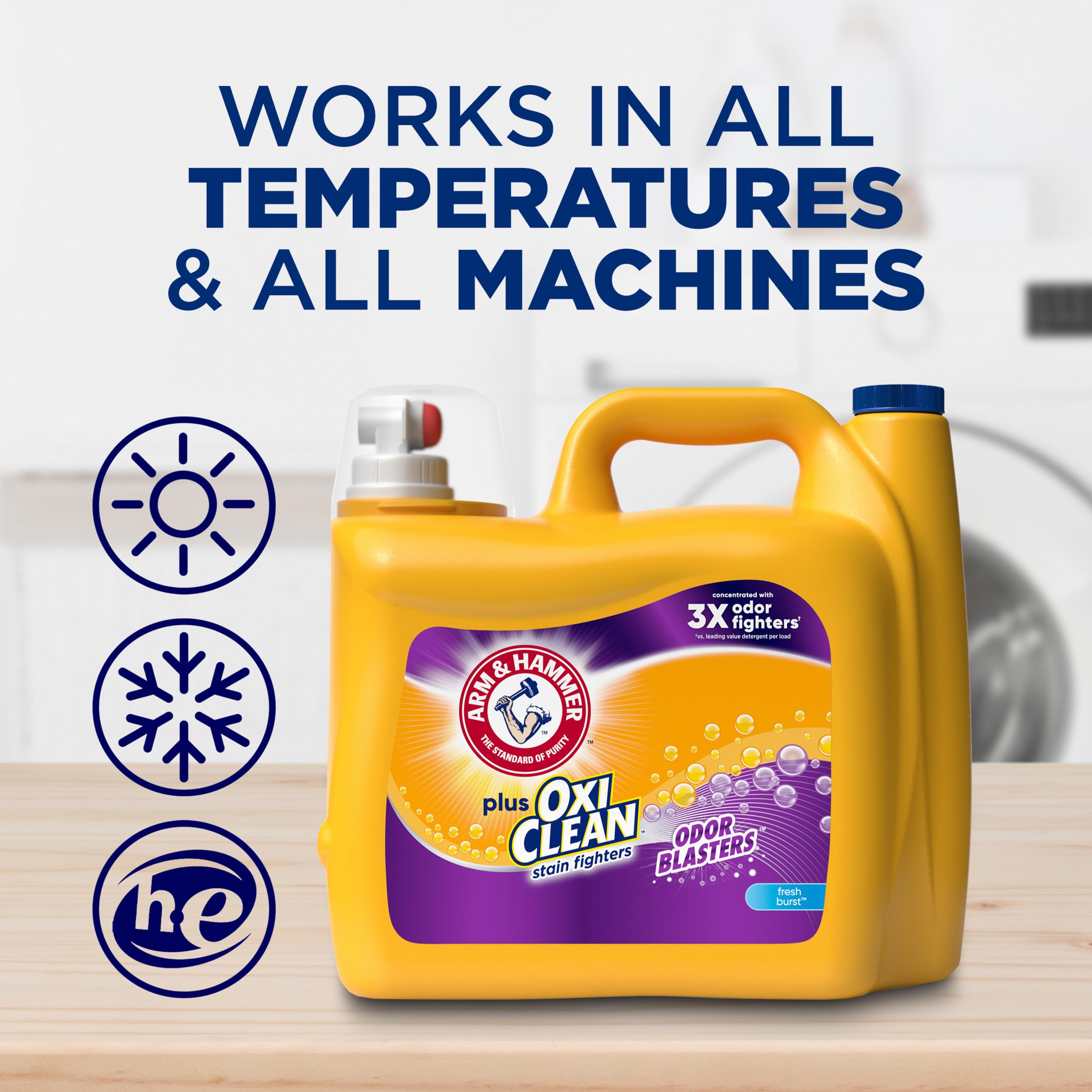 Foto 7 | Detergente Líquido Para Ropa Arm & Hammer Plus Oxiclean 4 9 L - Venta Internacional.