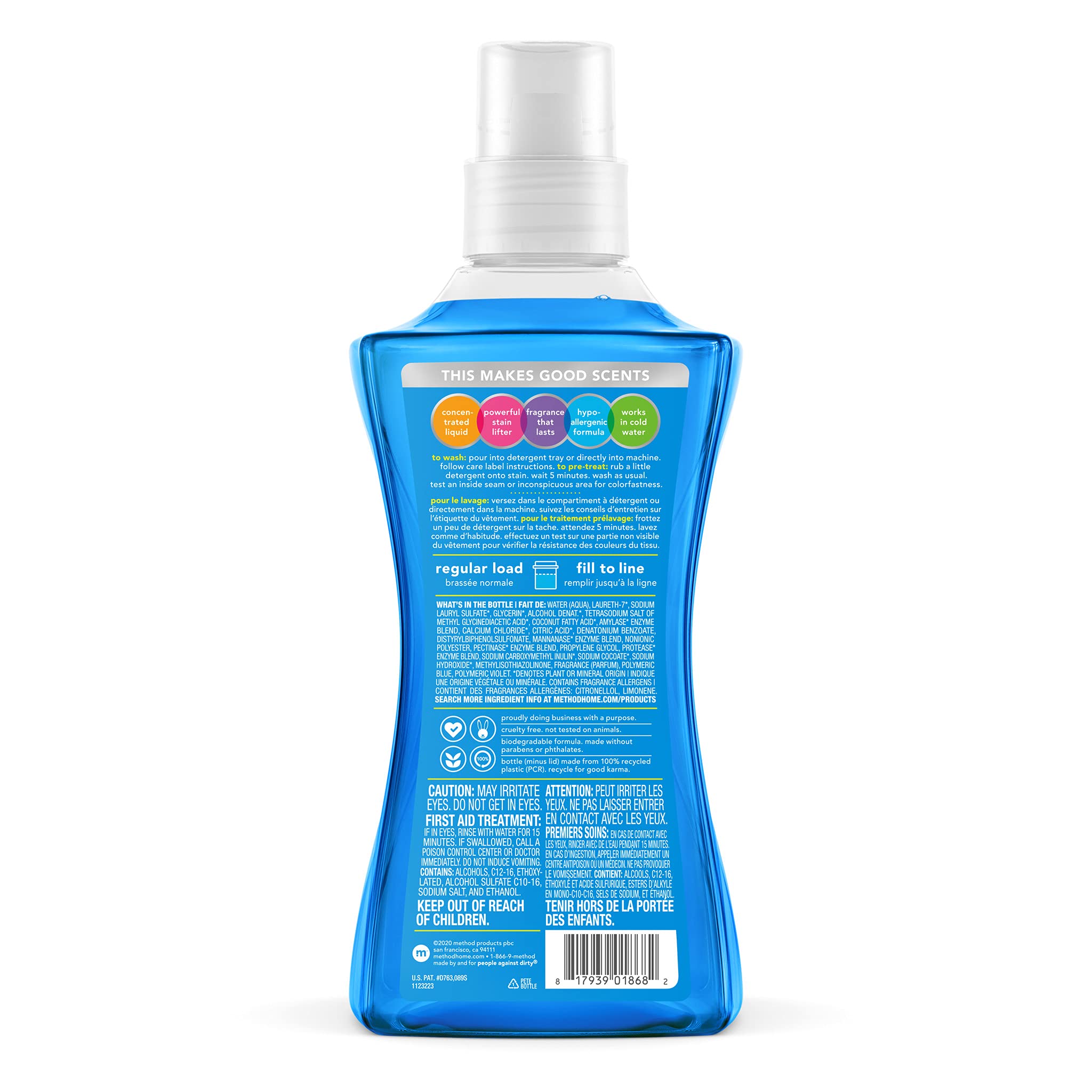 Foto 3 pulgar | Detergente Para Ropa Method Liquid Fresh Air 1.58 L 66 Cargas - Venta Internacional.