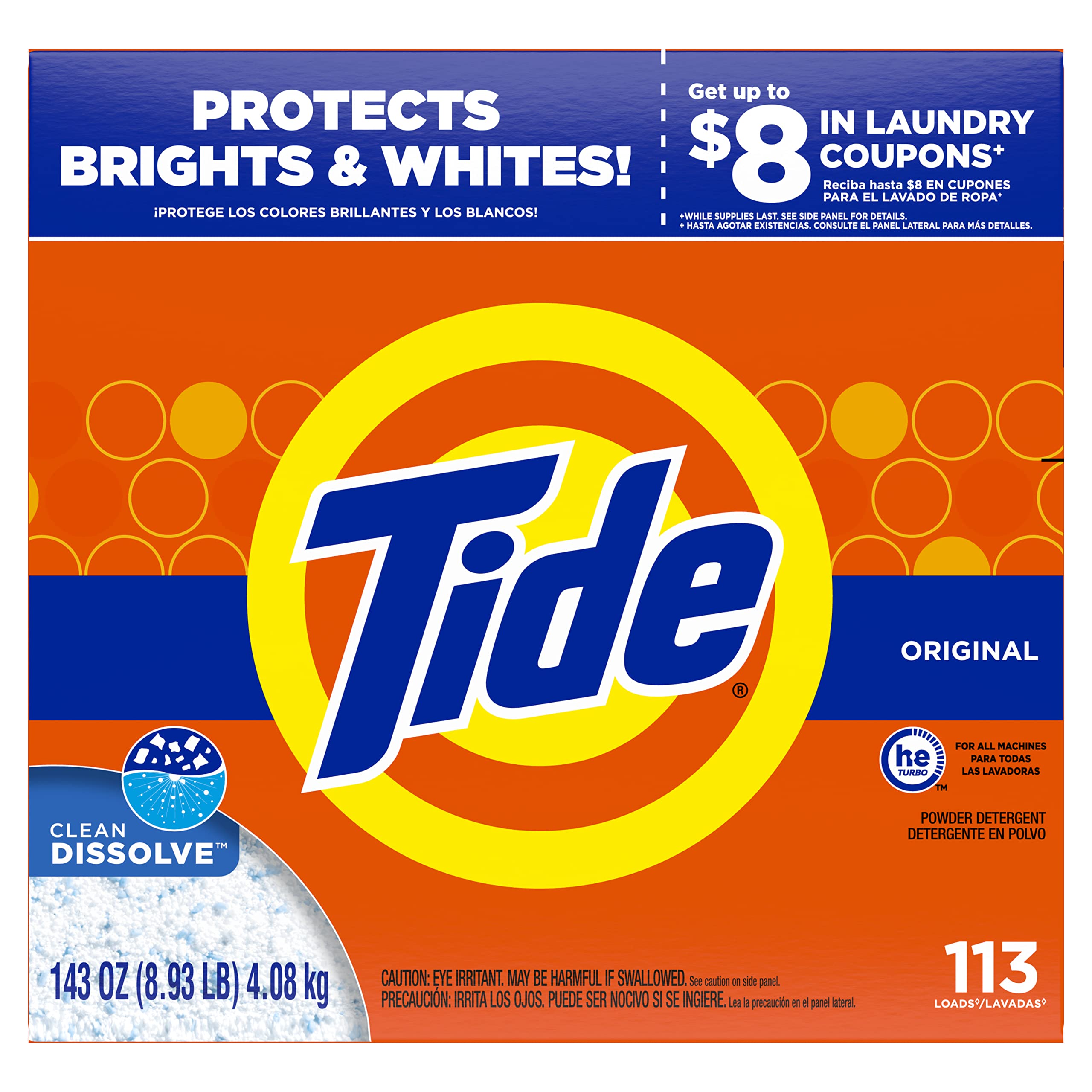 Foto 8 pulgar | Detergente Para Ropa Tide Powder Original  4 2 L (paquete De 4) - Venta Internacional.