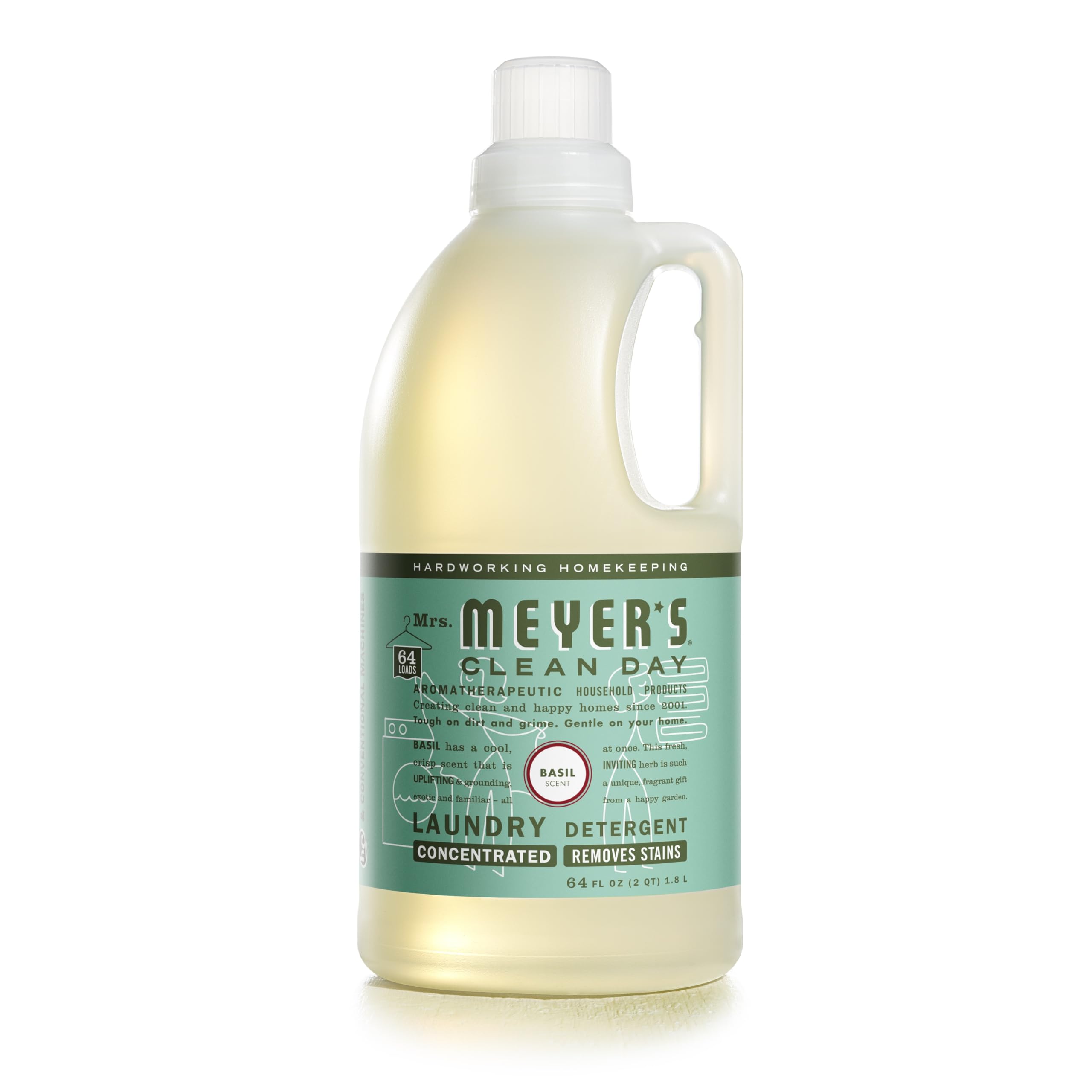 Foto 2 pulgar | Detergente Líquido Para Ropa Mrs. Meyer's Clean Day Basil 1.89l - Venta Internacional.