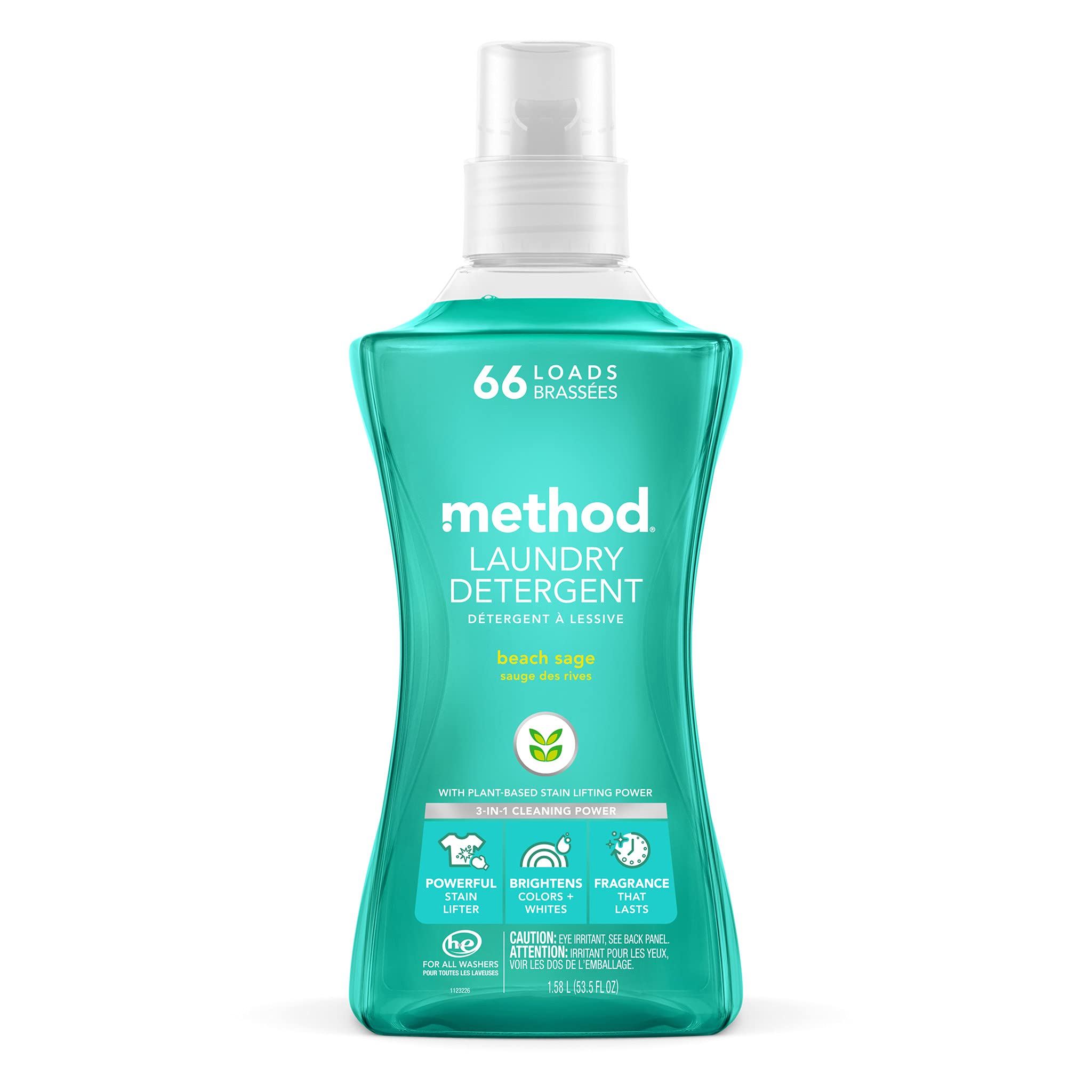 Detergente Para Ropa Method Liquid Beach Sage Scent  1 58 L  66 Cargas - Venta Internacional. $782