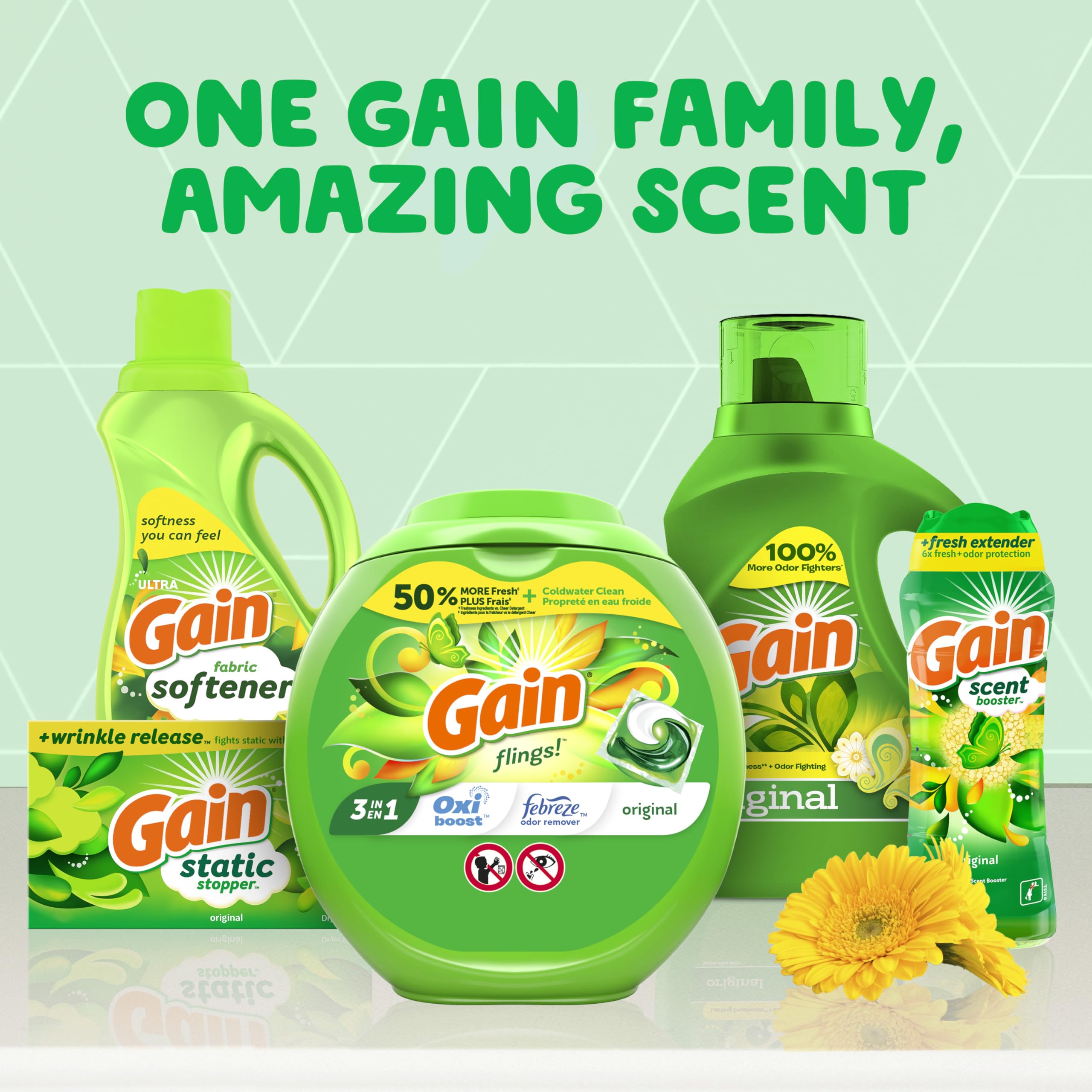 Foto 7 | Detergente Para Ropa Gain Liquid Soap Original Scent 3 8 L  90 Cargas - Venta Internacional.