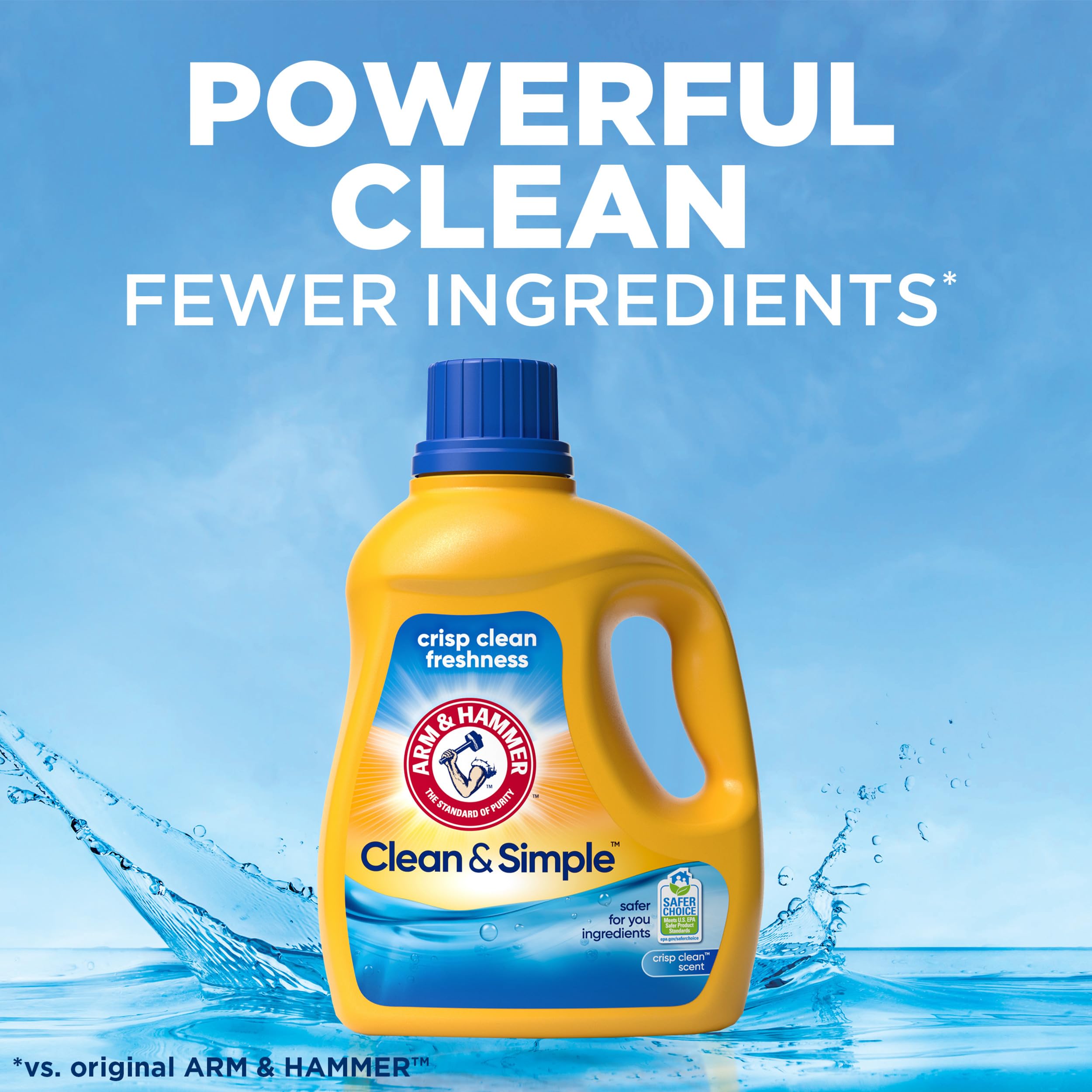 Foto 4 pulgar | Detergente Líquido Para Ropa Arm & Hammer Clean & Simple  2 97 L - Venta Internacional.