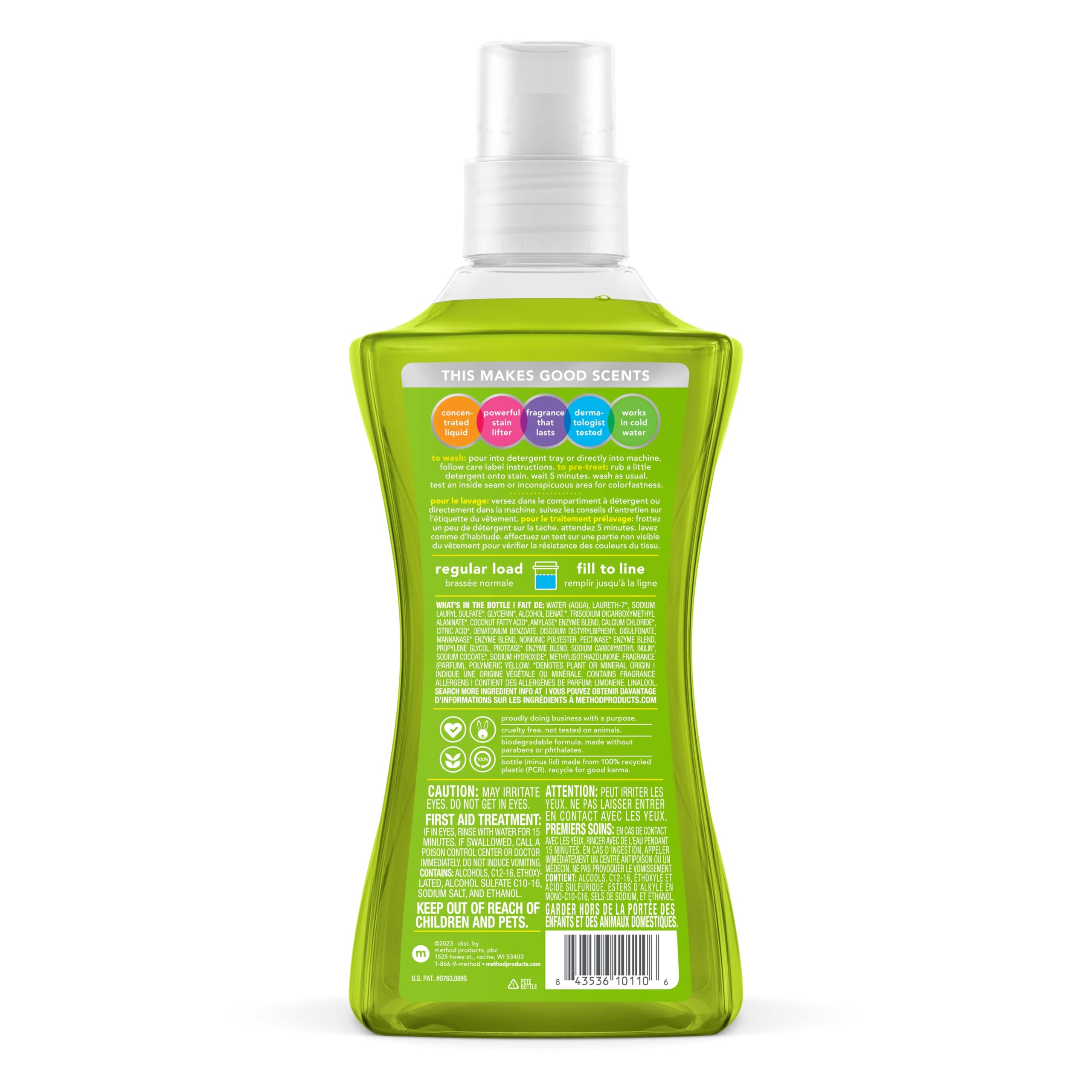 Foto 3 pulgar | Detergente Para Ropa Method Liquid Coconut & Cactus Water  1 58 L - Venta Internacional.