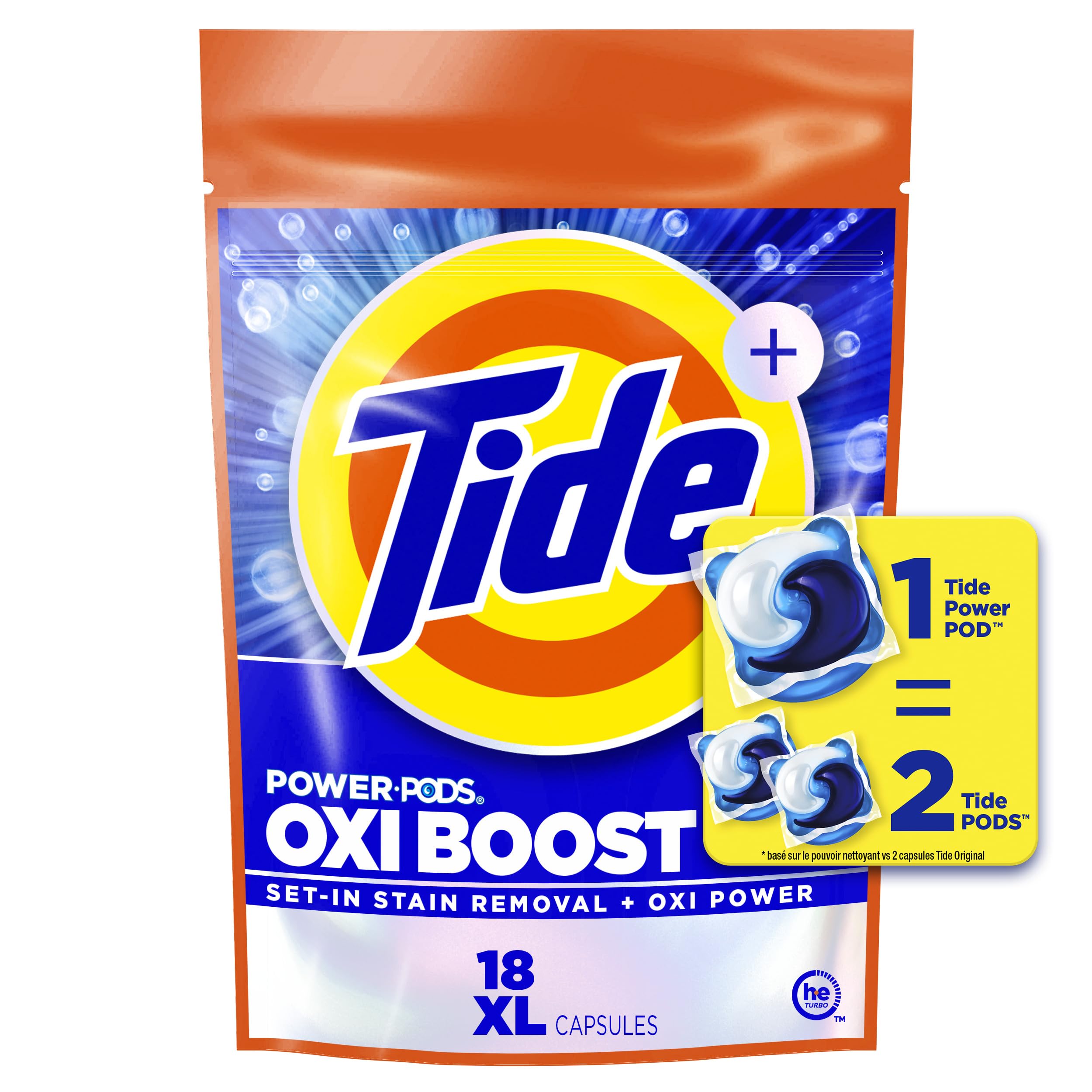 Foto 1 | Detergente Para Ropa En Cápsulas Tide Oxi Boost Power  18 Unidades - Venta Internacional.