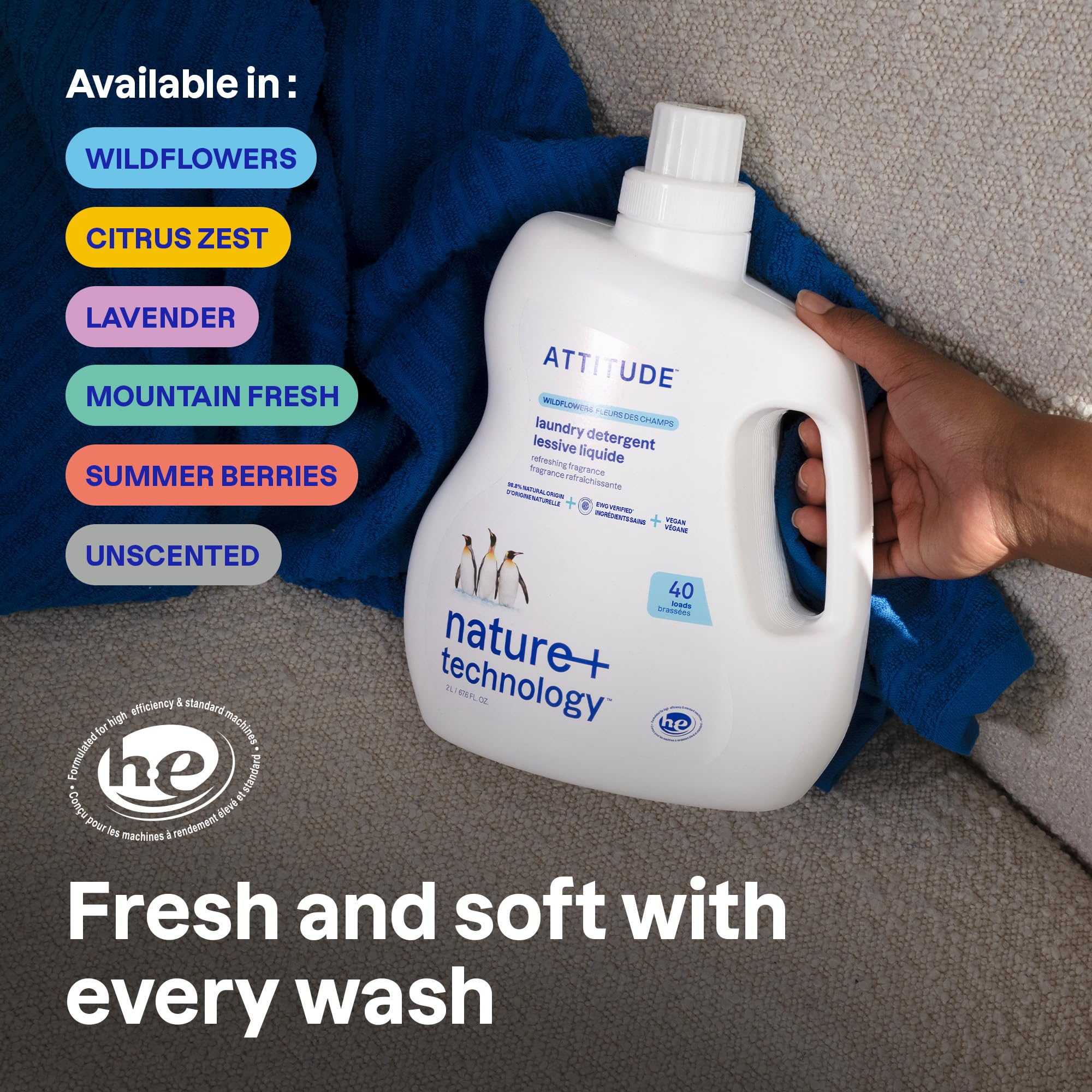 Foto 3 pulgar | Detergente Líquido Attitude 2 L - Venta Internacional