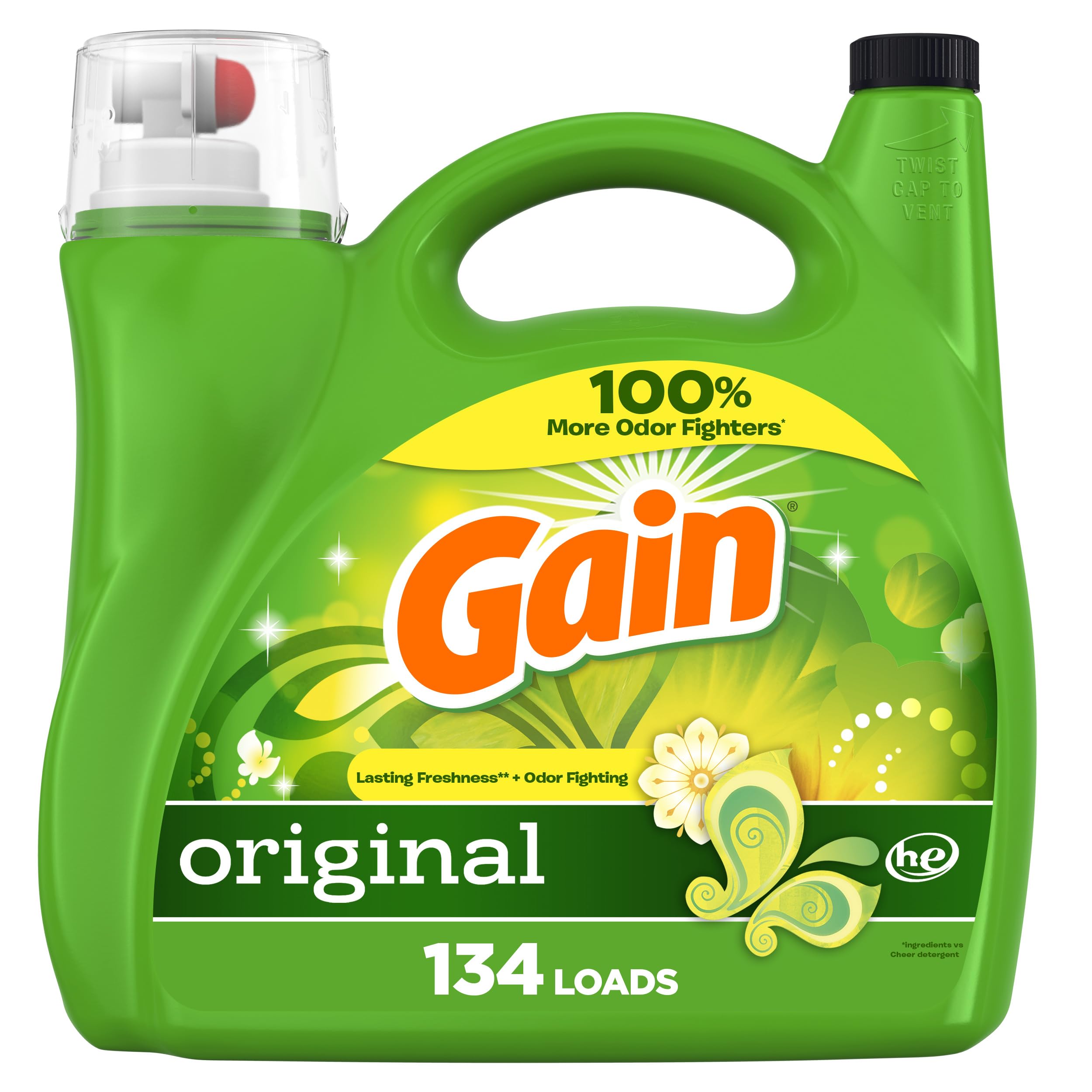 Foto 2 pulgar | Detergente Para Ropa Gain Liquid Original Scent 134 Cargas - Venta Internacional.