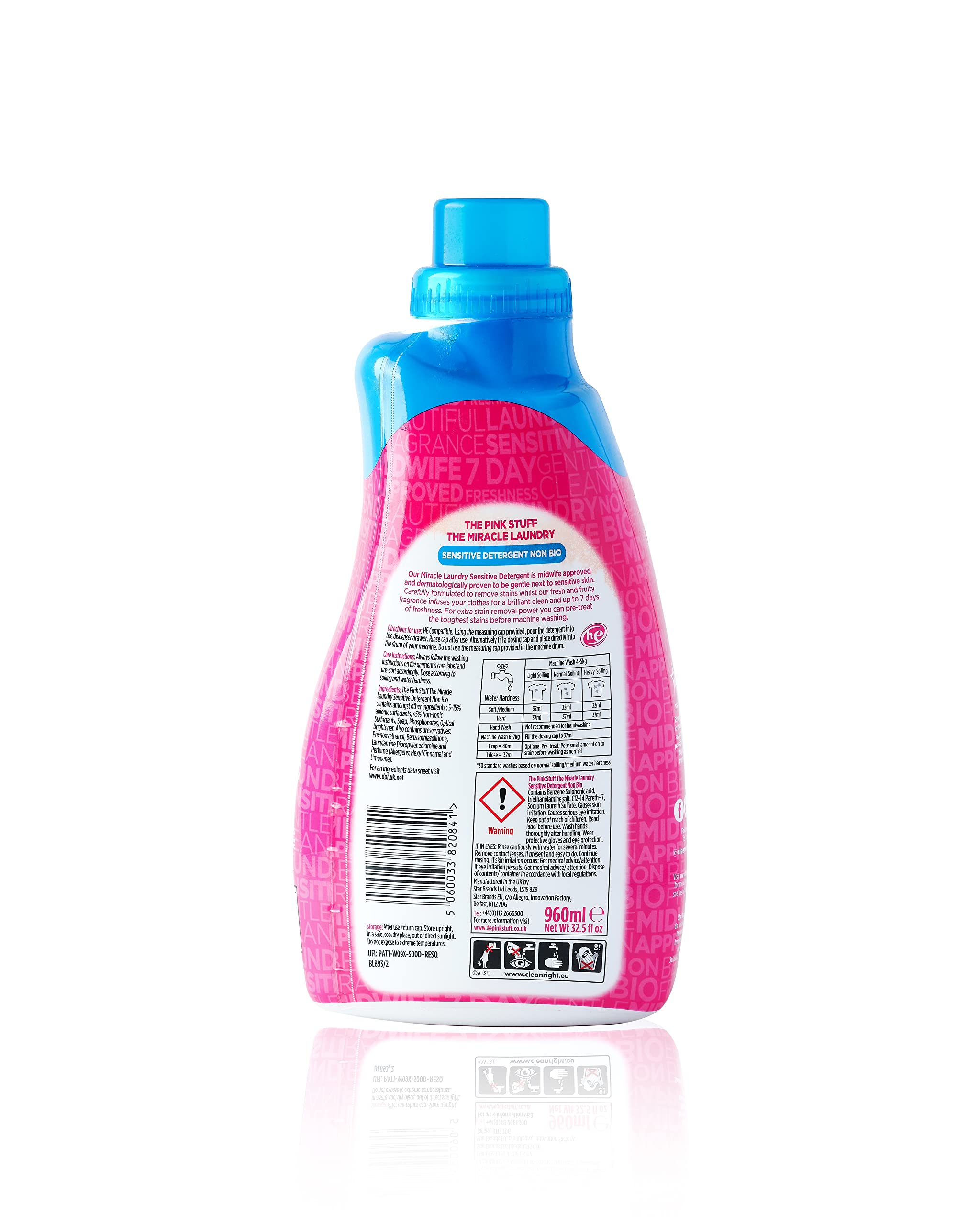 Foto 4 pulgar | Líquido Para Lavar Ropa Stardrops The Pink Stuff  32 Oz  Paquete De 2 - Venta Internacional.