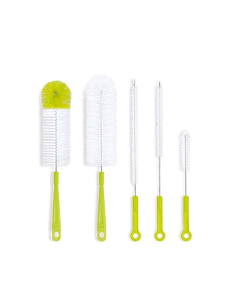Foto 2 pulgar | Juego de 5 Cepillos para Limpiar Botellas U Chef color Verde