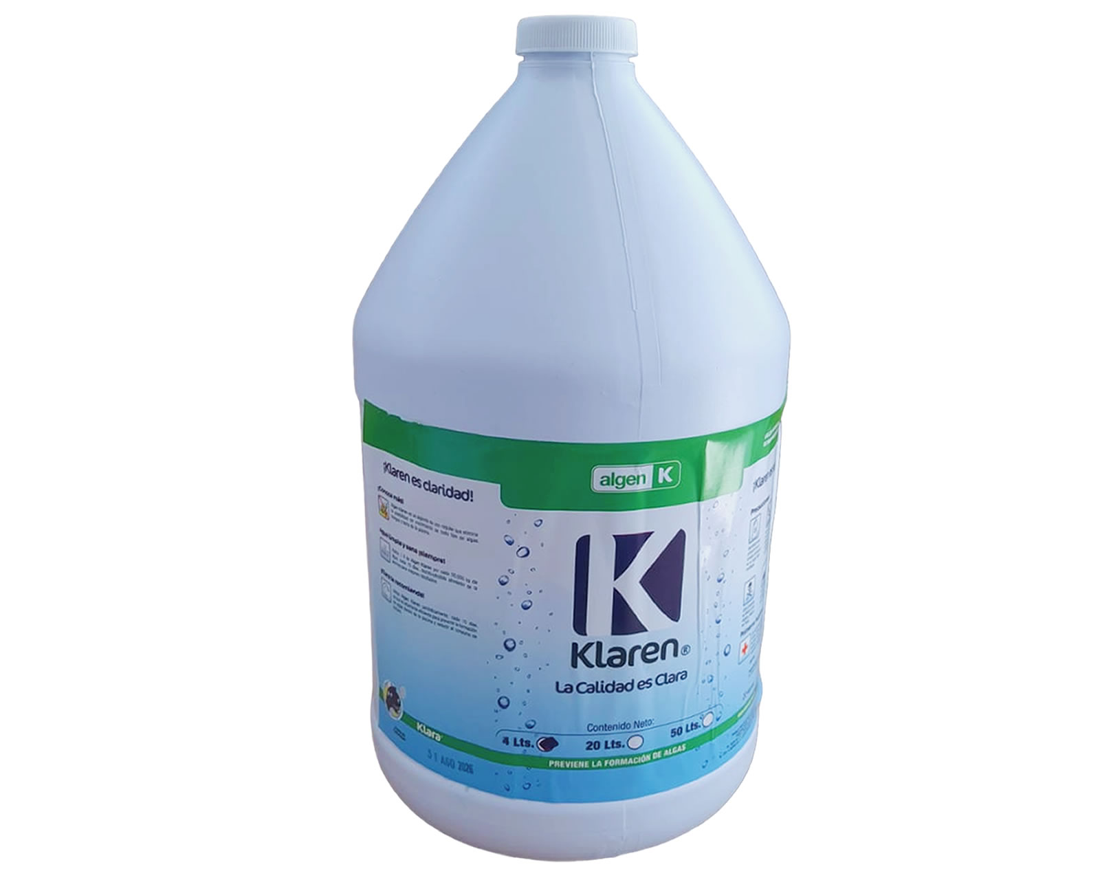 Foto 1 | Algicida Elimina Alga en tu Alberca Klaren Algen Galón 4.0 l