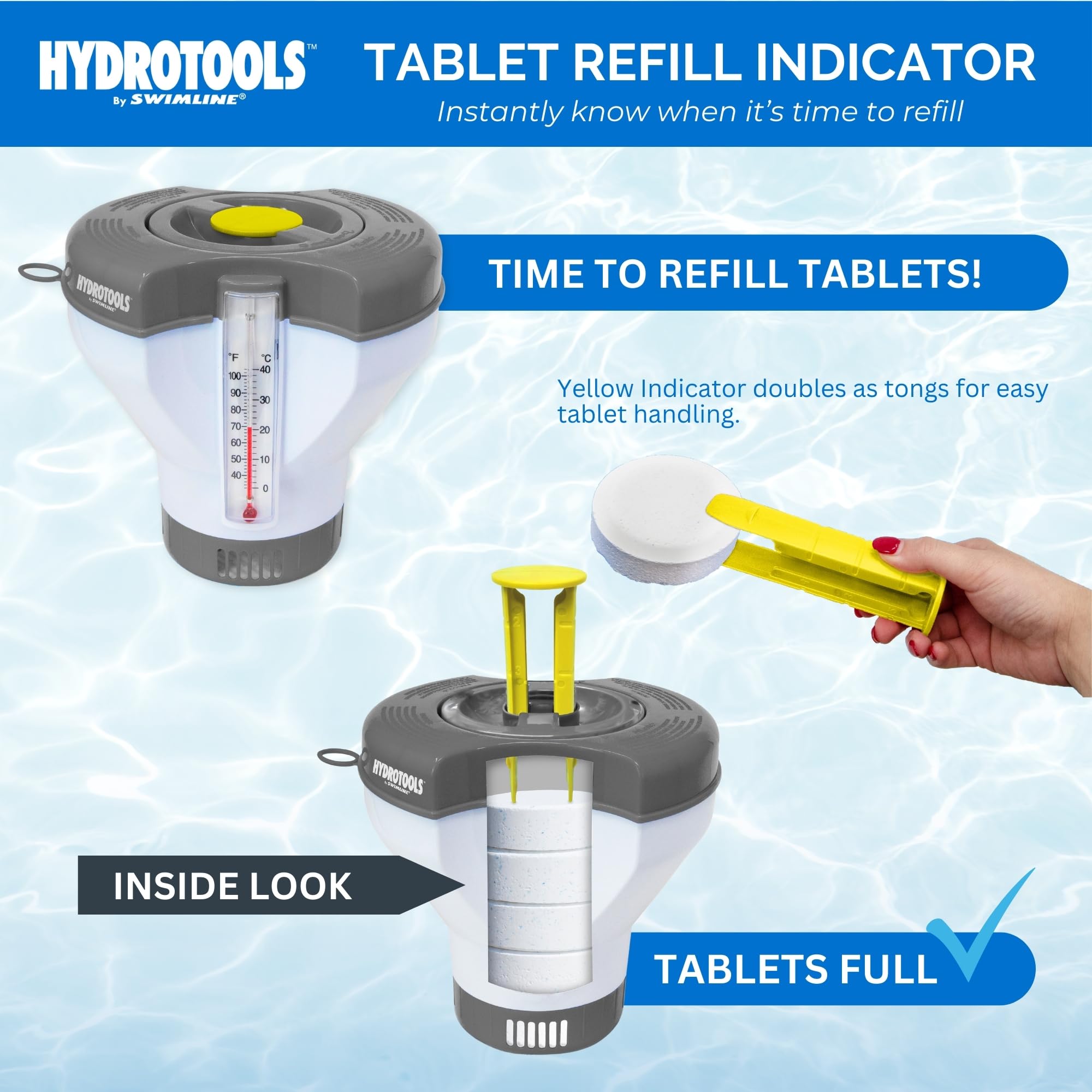 Foto 4 pulgar | Dispensador De Cloro Flotante Swimline Hydrotools Smart Pools - Venta Internacional.