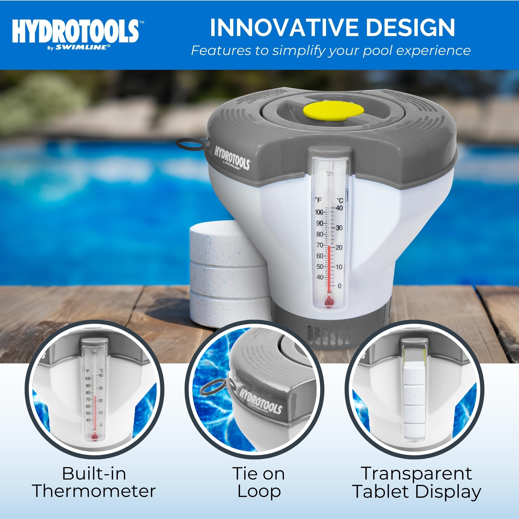 Foto 5 pulgar | Dispensador De Cloro Flotante Swimline Hydrotools Smart Pools - Venta Internacional.