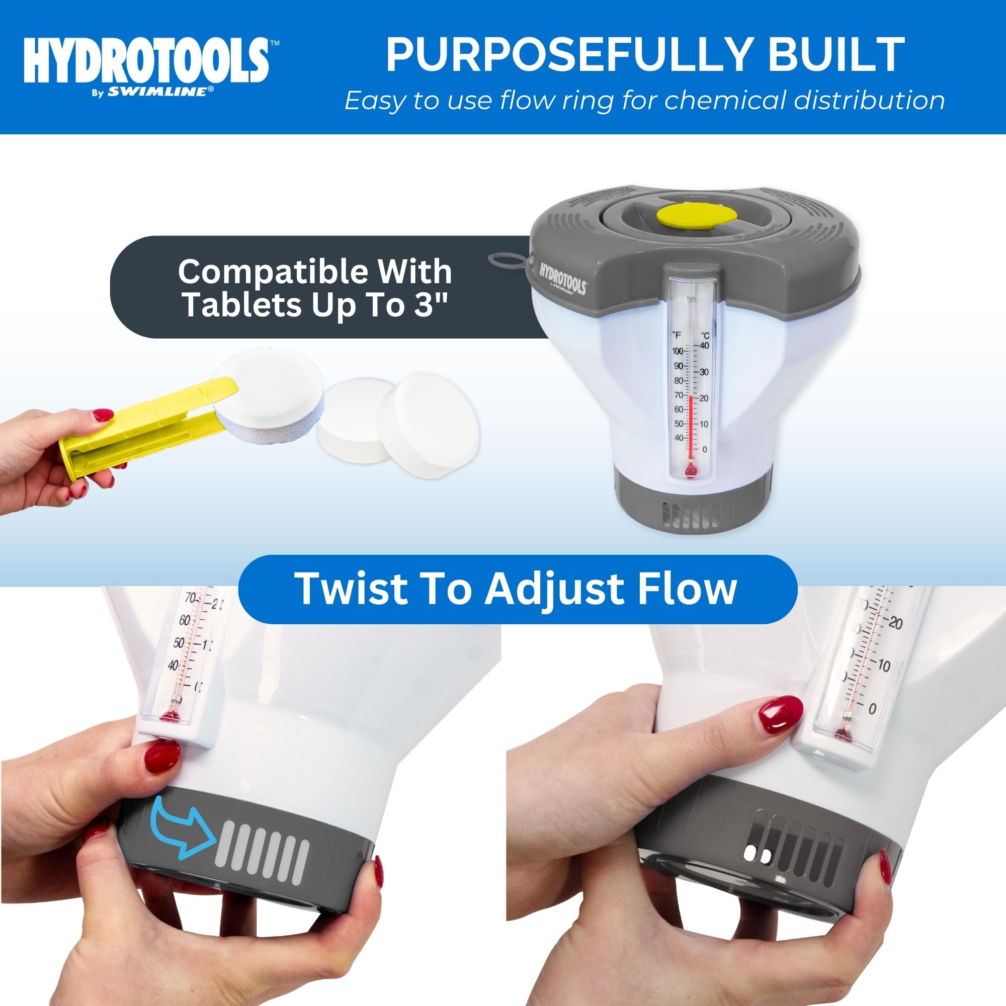 Foto 6 pulgar | Dispensador De Cloro Flotante Swimline Hydrotools Smart Pools - Venta Internacional.