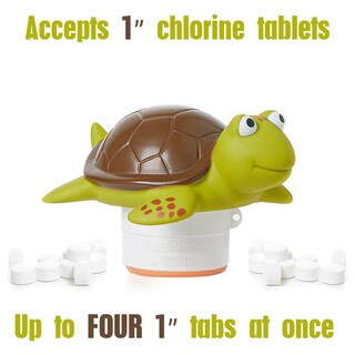 Foto 2 | Chlorine Floater Xy-wq Turtle Para 1 Tableta Con Bonita Tapa - Venta Internacional.