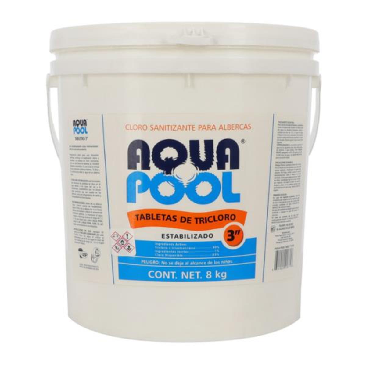 Tabletas De Tricloro 8 Kg Aquapool