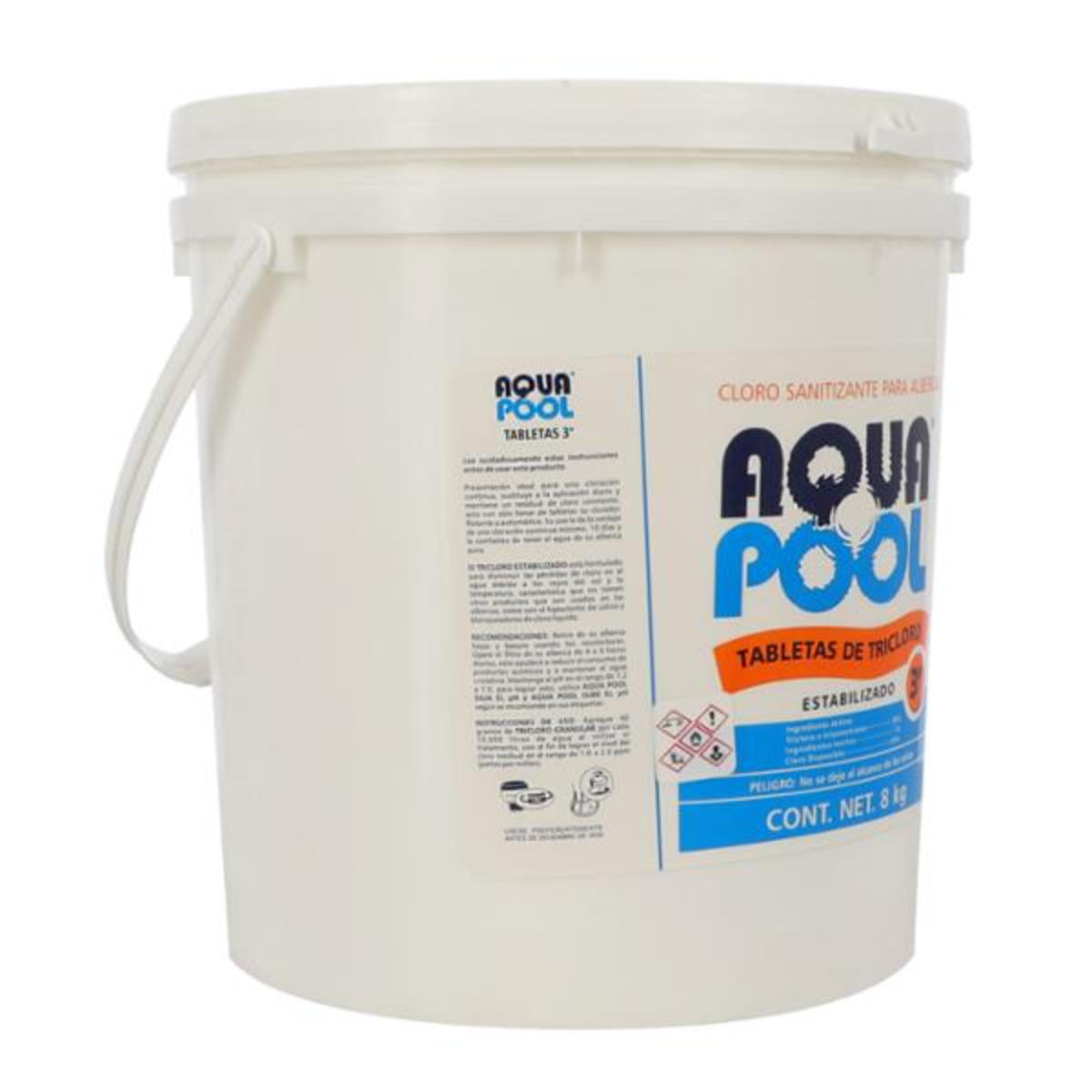 Foto 4 pulgar | Tabletas De Tricloro 8 Kg Aquapool