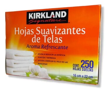 Foto 2 | Hojas Suavizantes de Telas Kirkland 500 Piezas