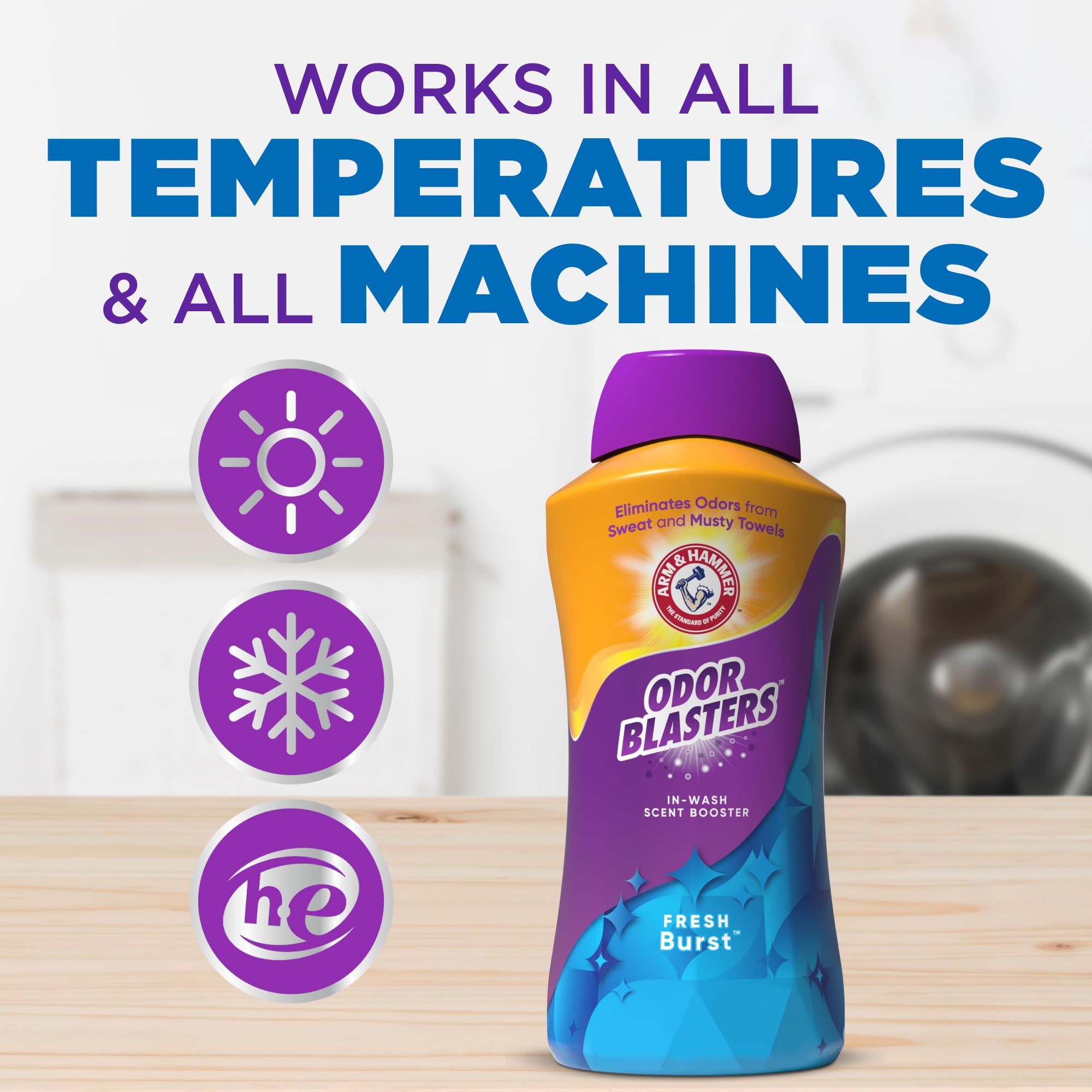 Foto 4 pulgar | Eliminadores De Olores Laundry Scent Booster Arm & Hammer, 1,3 L - Venta Internacional.