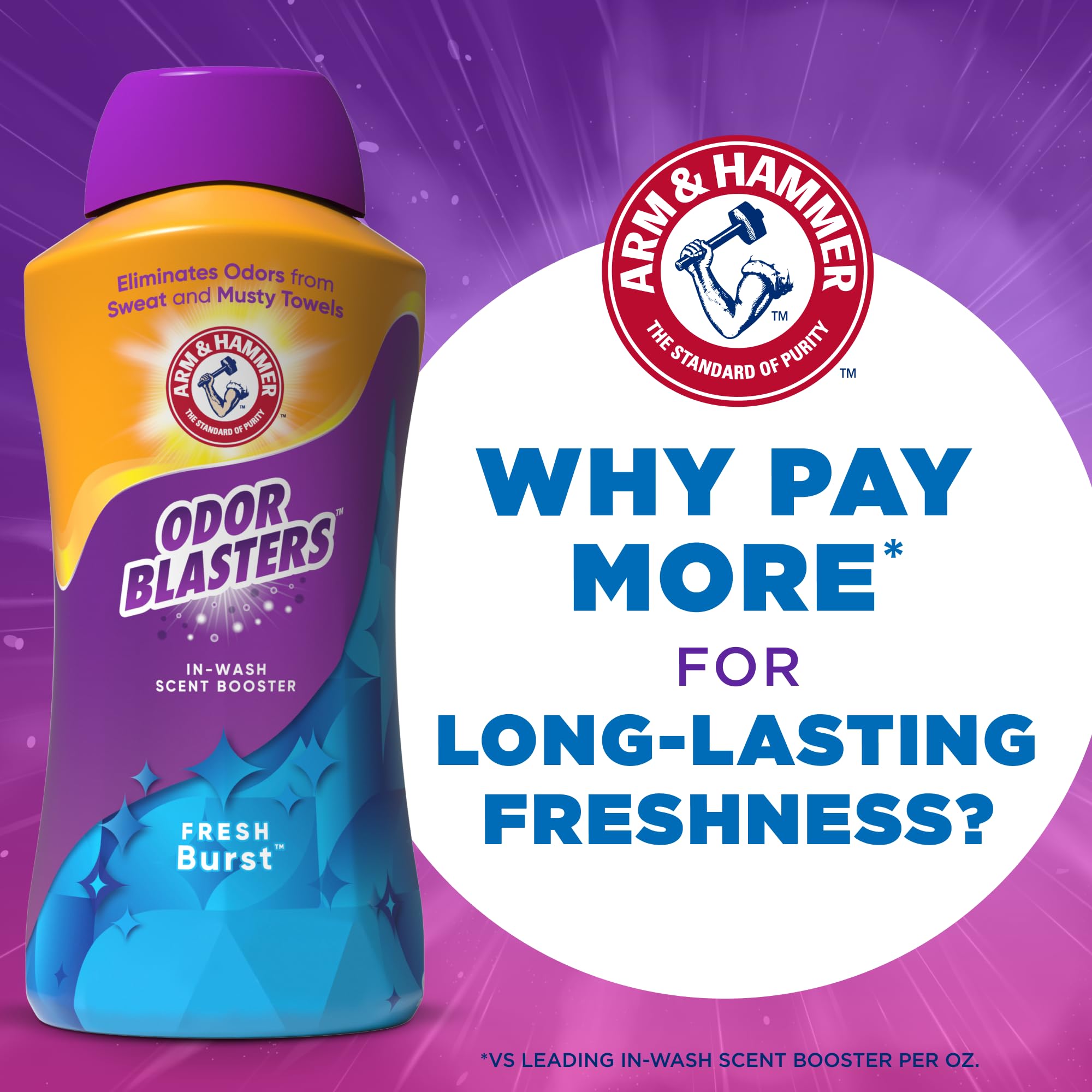 Foto 6 pulgar | Eliminadores De Olores Laundry Scent Booster Arm & Hammer, 1,3 L - Venta Internacional.