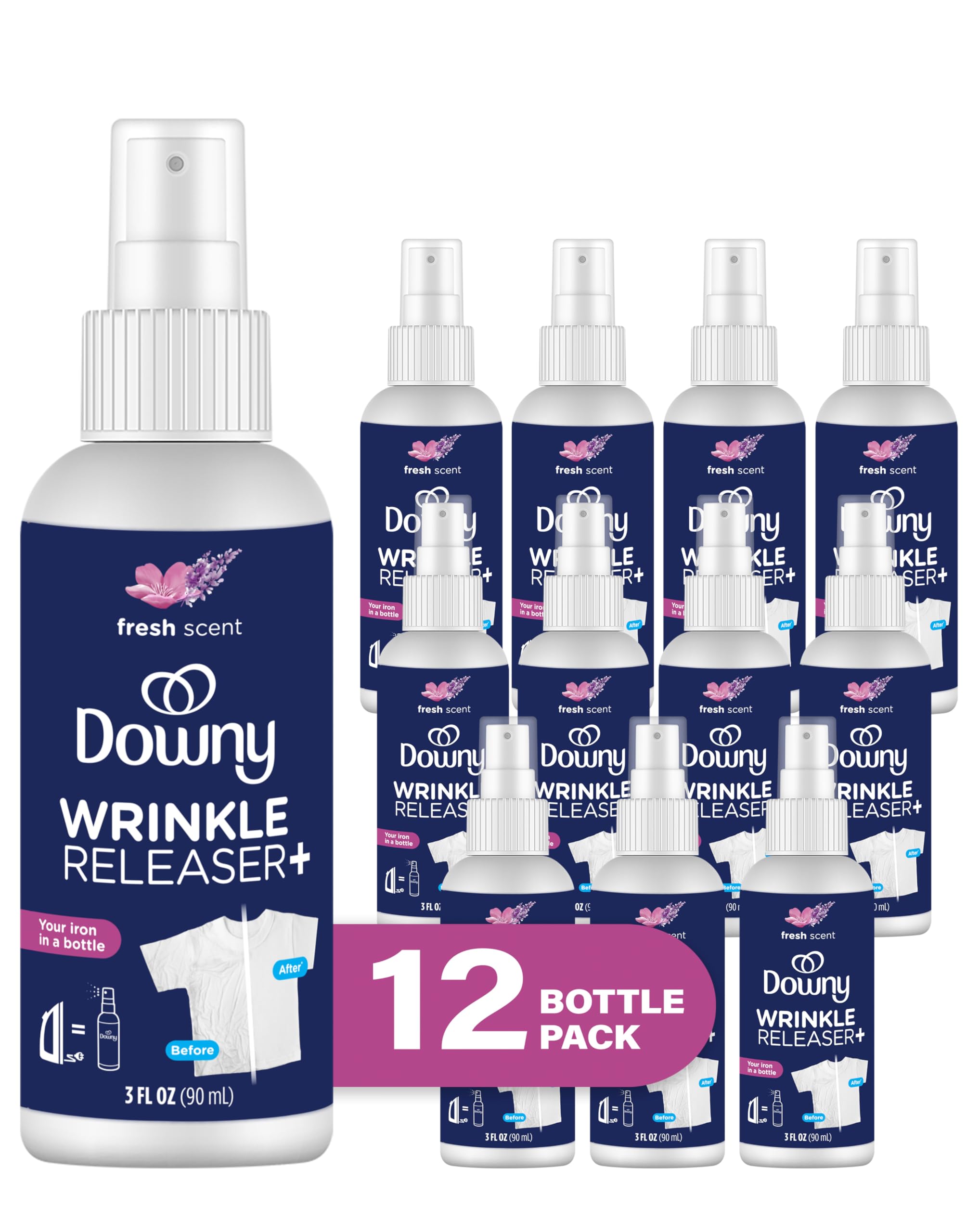 Foto 2 pulgar | Spray Antiarrugas Downy Travel, Tamaño 90 Ml, Paquete De 12 - Venta Internacional.