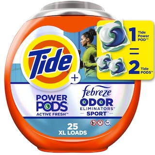 Foto 1 | Detergente Para Ropa Pacs Tide Power Pods Con Febreze Sport De 25 Unidades - Venta Internacional.