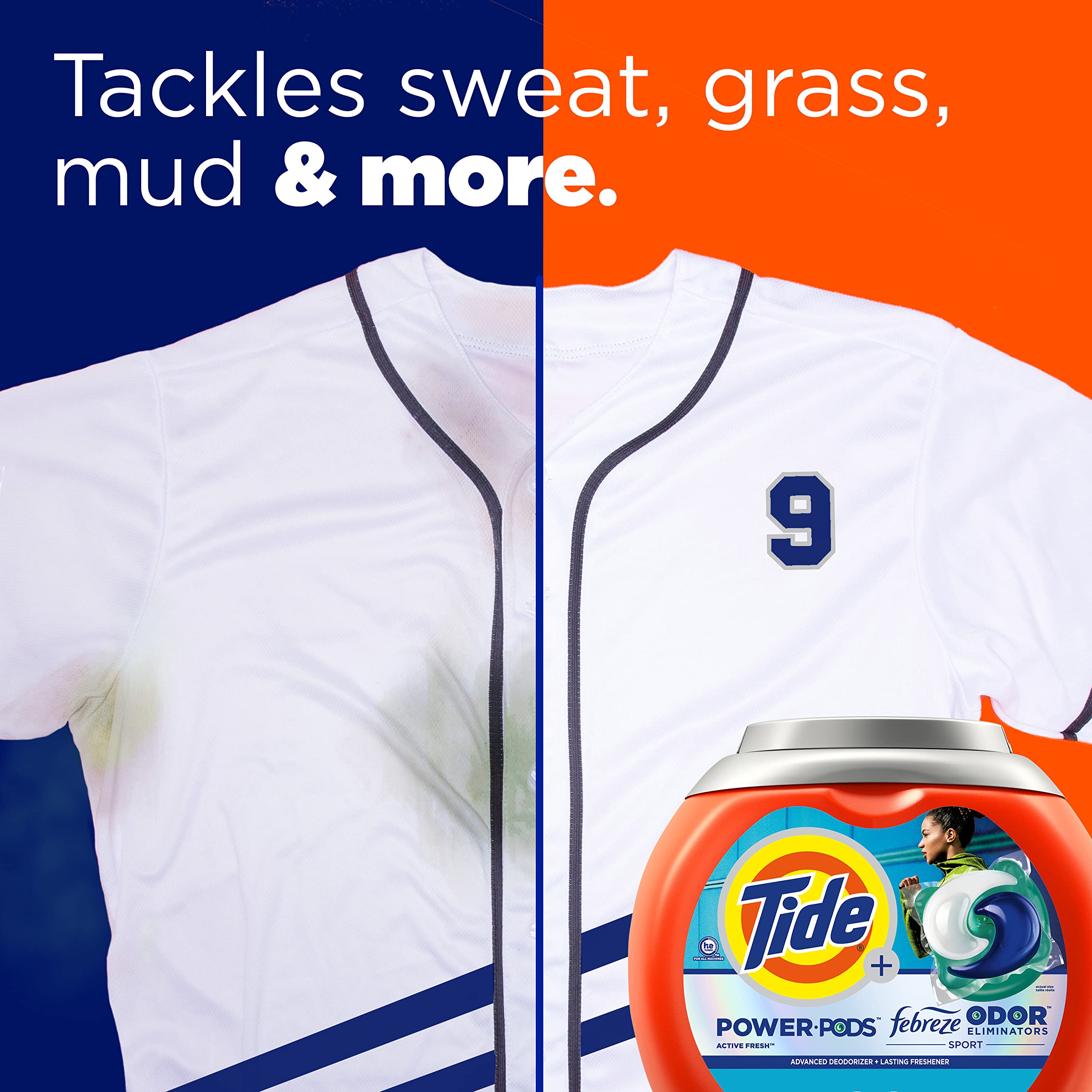 Foto 3 pulgar | Detergente Para Ropa Pacs Tide Power Pods Con Febreze Sport De 25 Unidades - Venta Internacional.