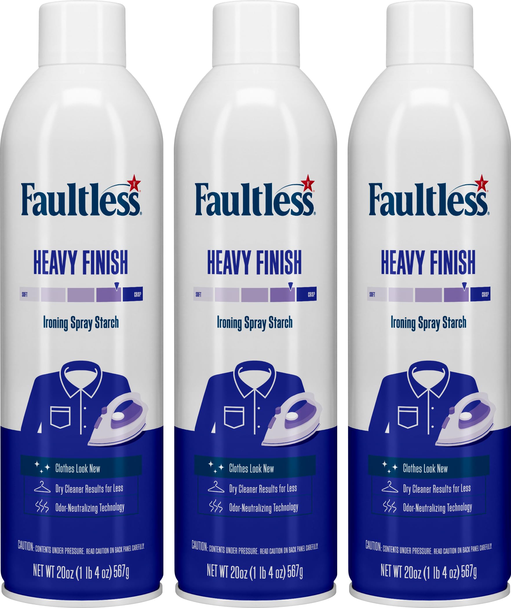 Foto 2 pulgar | Spray Starch Faultless Heavy Hold, 591 Ml (paquete De 3) - Venta Internacional.