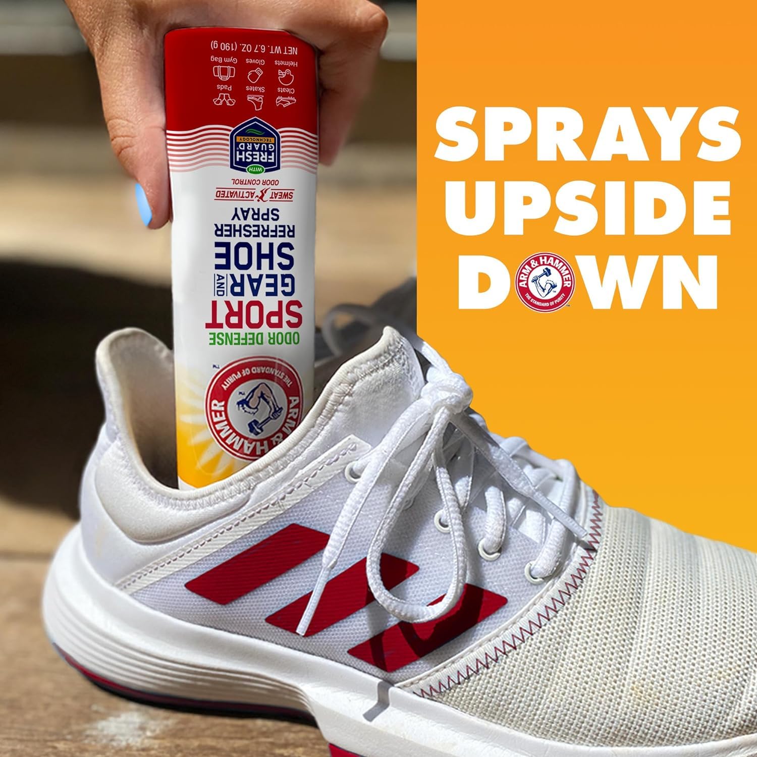 Foto 4 pulgar | Desodorizante En Aerosol Arm & Hammer Sport Gear & Shoe, 200 Ml (paquete De 3) - Venta Internacional.