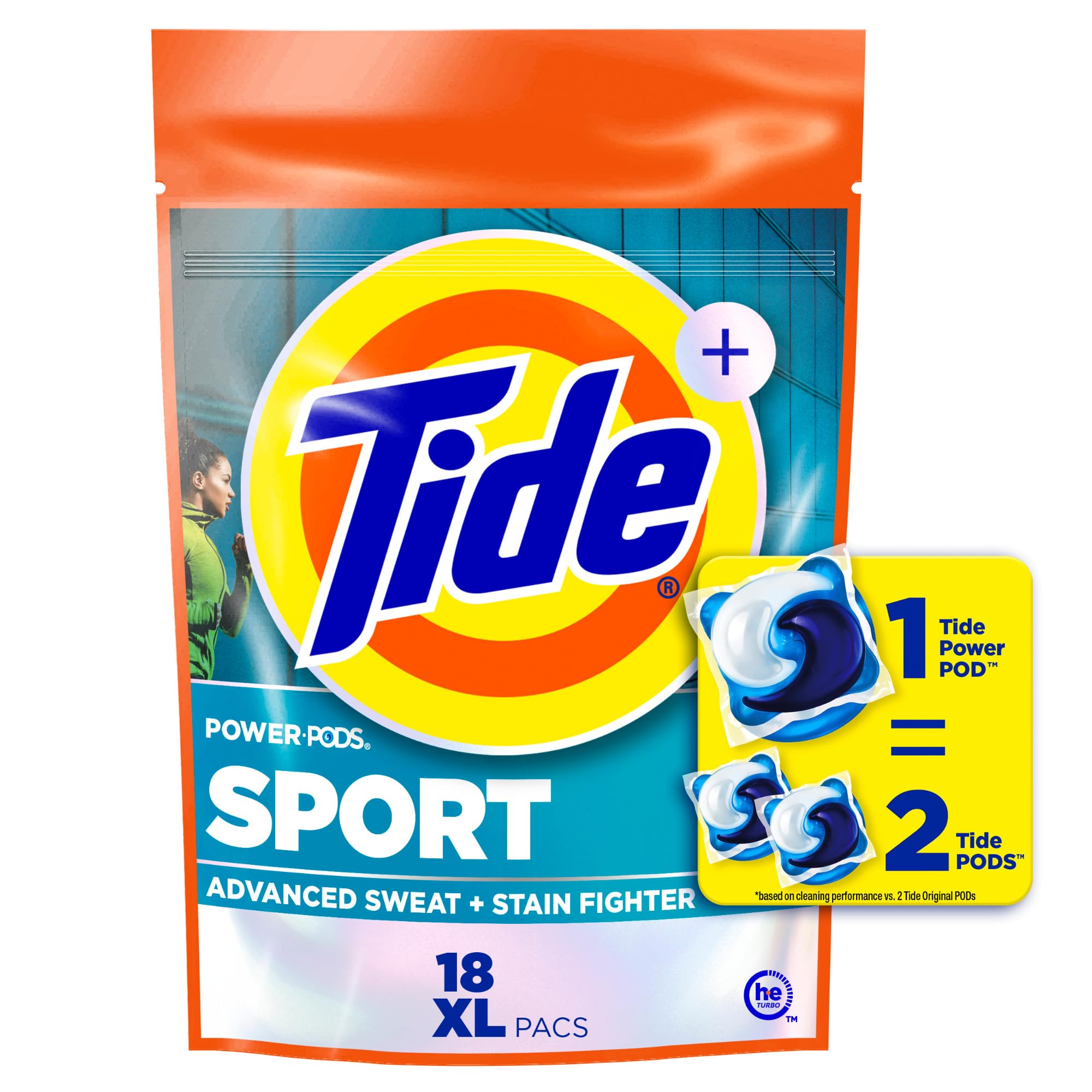 Foto 2 pulgar | Detergente Para Ropa Pacs Tide Power Pods Con Febreze Sport De 18 Unidades - Venta Internacional.