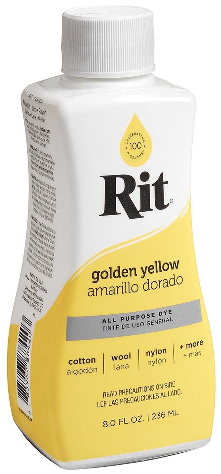 Foto 2 | Tinte Líquido Rit Nakoma Amarillo Dorado 236 Ml Para Tela Y Más - Venta Internacional.