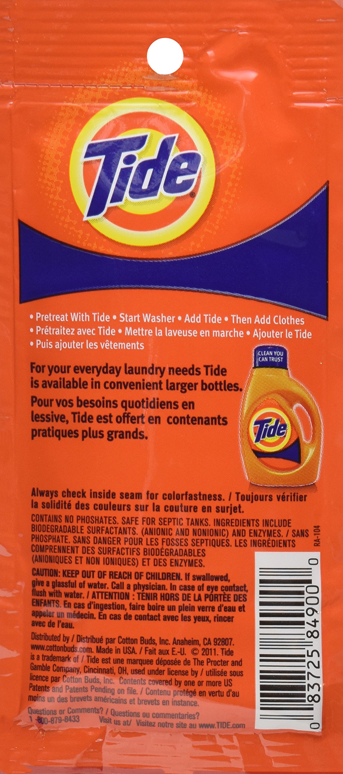 Foto 3 pulgar | Travel Packets Tide, 1 Carga, 315 Ml, Original, Antimanchas - Venta Internacional.