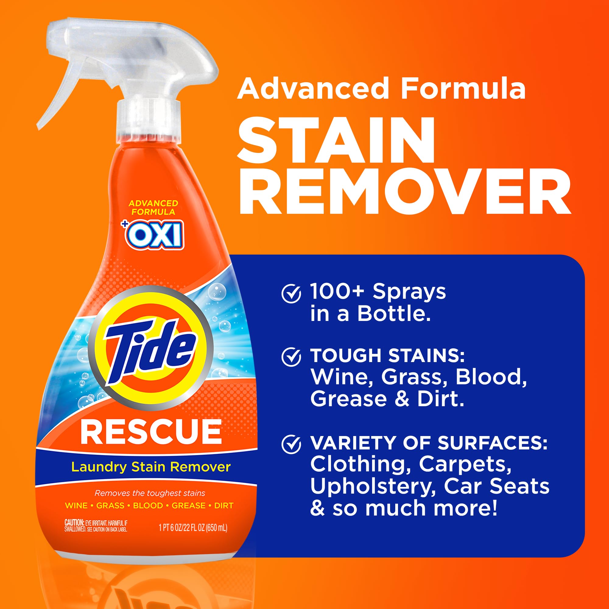 Foto 3 pulgar | Quitamanchas Para Ropa Tide Rescue Con Oxi 650 Ml (paquete De 4) - Venta Internacional.