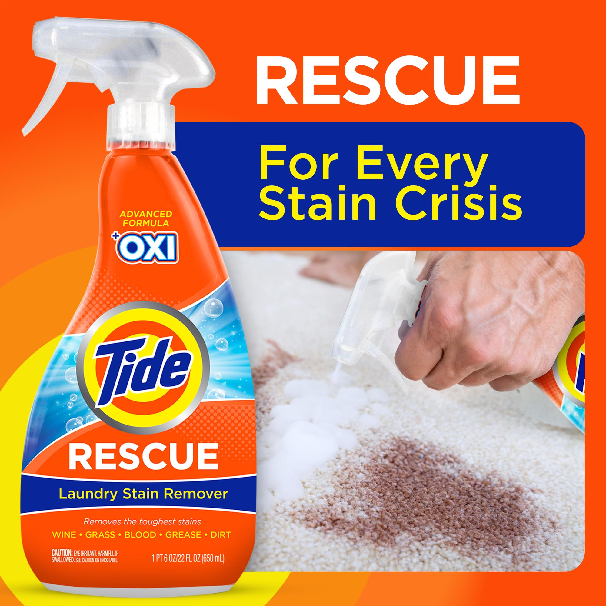 Foto 5 pulgar | Quitamanchas Para Ropa Tide Rescue Con Oxi 650 Ml (paquete De 4) - Venta Internacional.