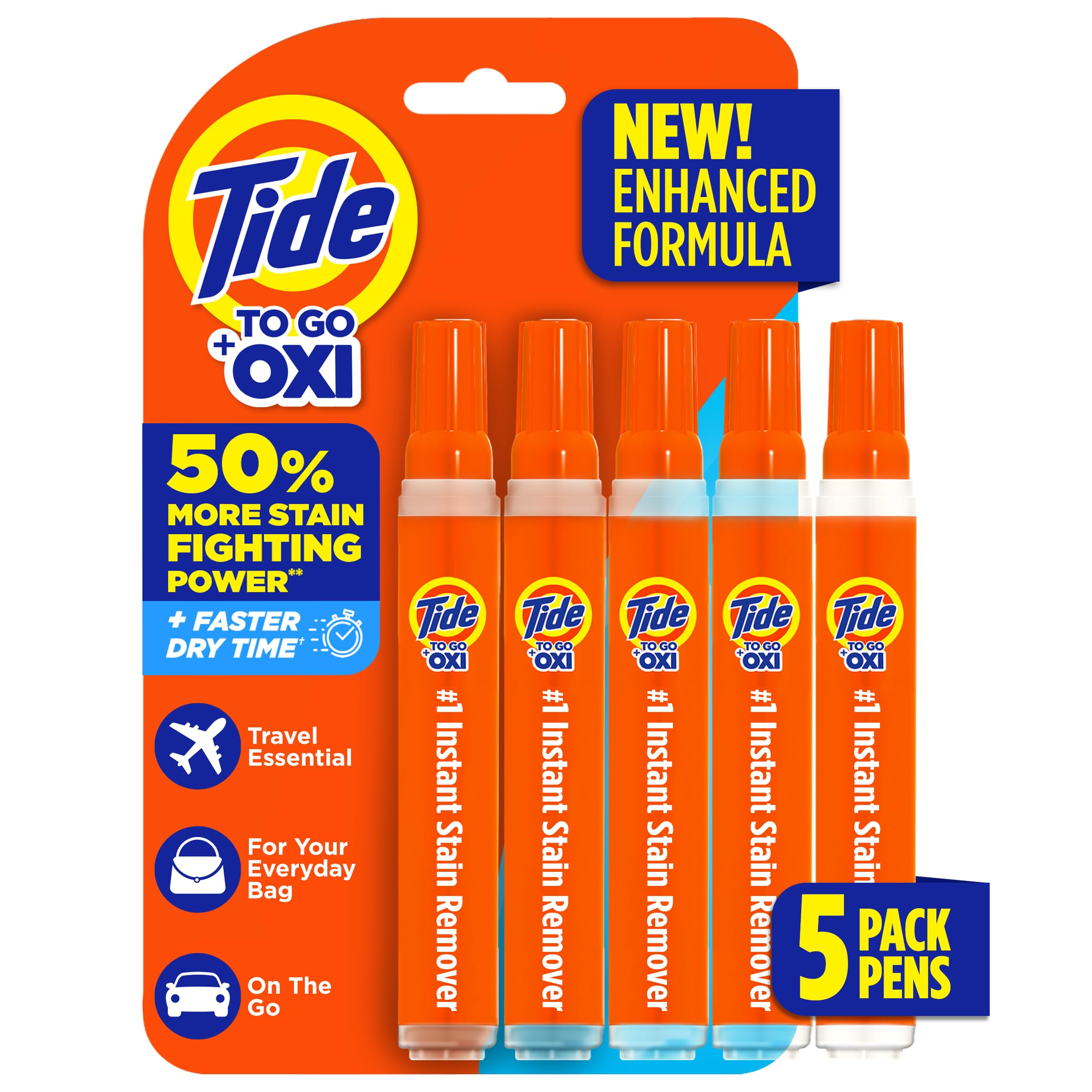 Foto 1 | Bolígrafo Quitamanchas Tide To Go 5 Unidades - Venta Internacional
