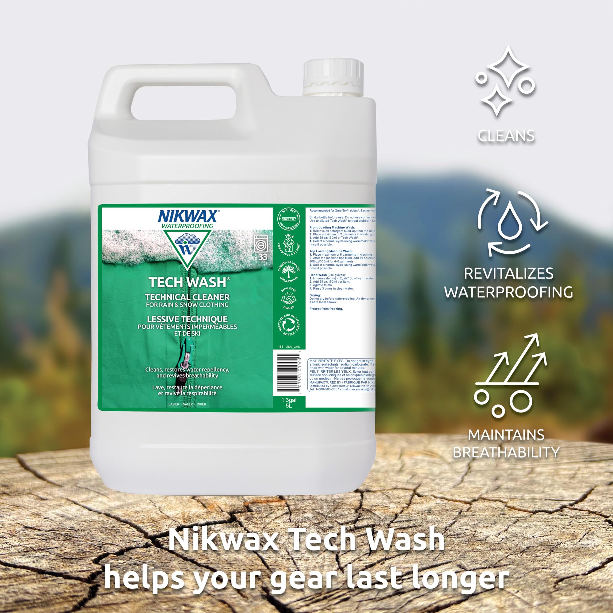 Foto 4 pulgar | Limpiador Técnico Nikwax Tech Wash Para Chaquetas  5 Litros - Venta Internacional.