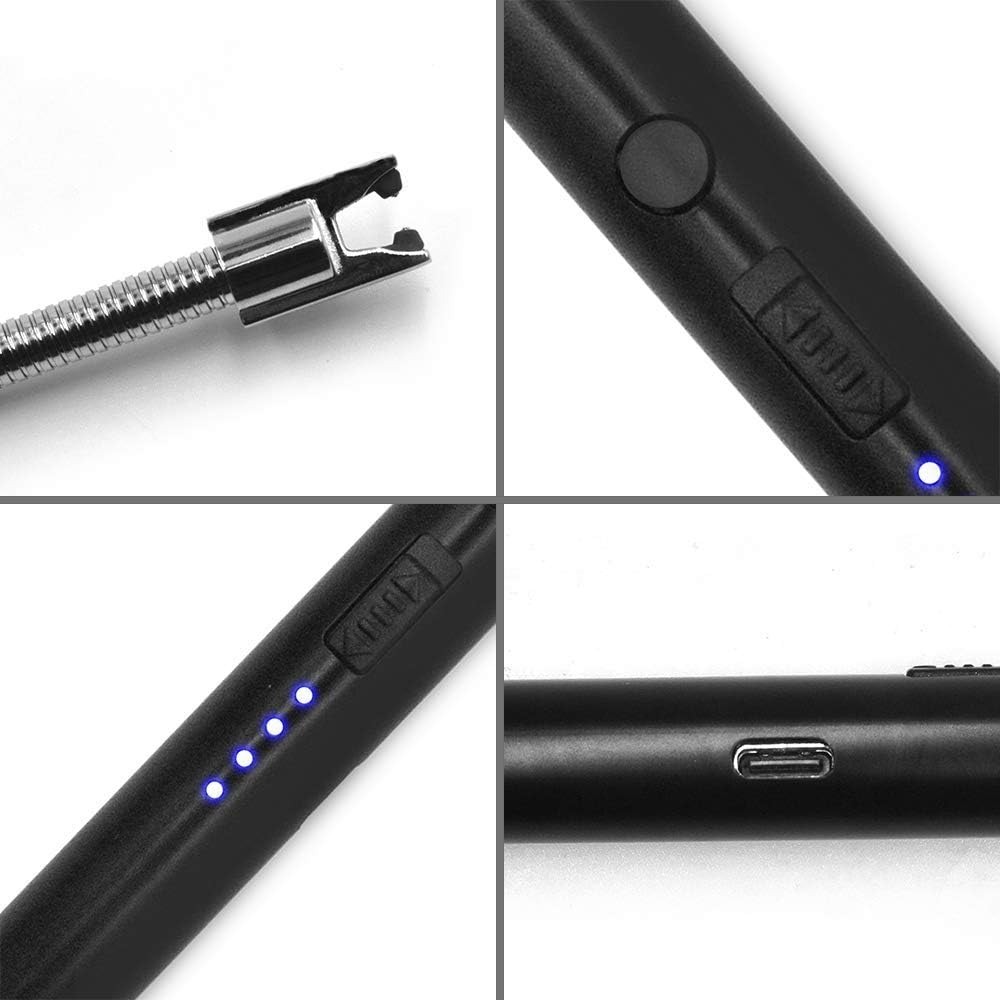 Foto 5 pulgar | Combo de 2 Encendedores Electrónicos Recargables USB Multiusos