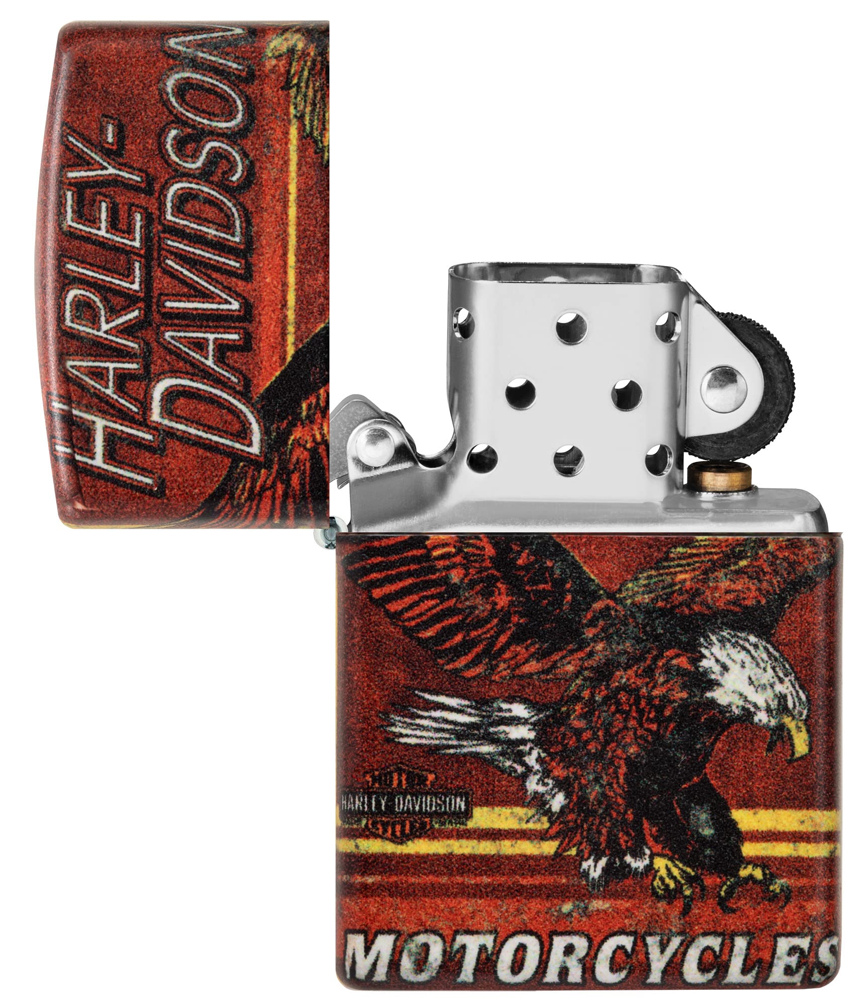 Foto 7 pulgar | Mechero De Bolsillo Zippo Harley-davidson Eagle 540 Color - Venta Internacional.