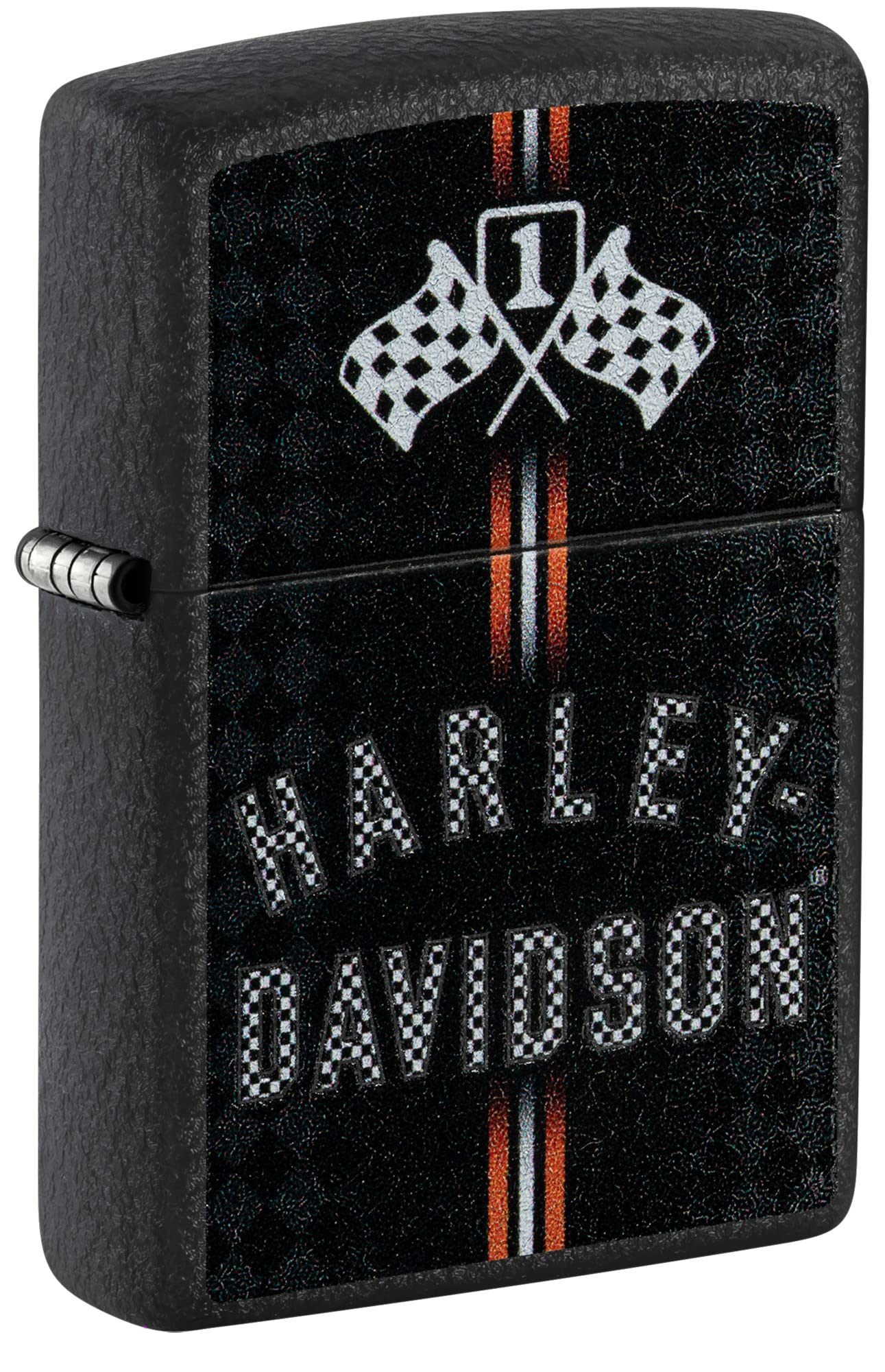 Foto 2 pulgar | Mechero De Bolsillo Zippo Harley-davidson Con Diseño De Banderas A Cuadros - Venta Internacional.