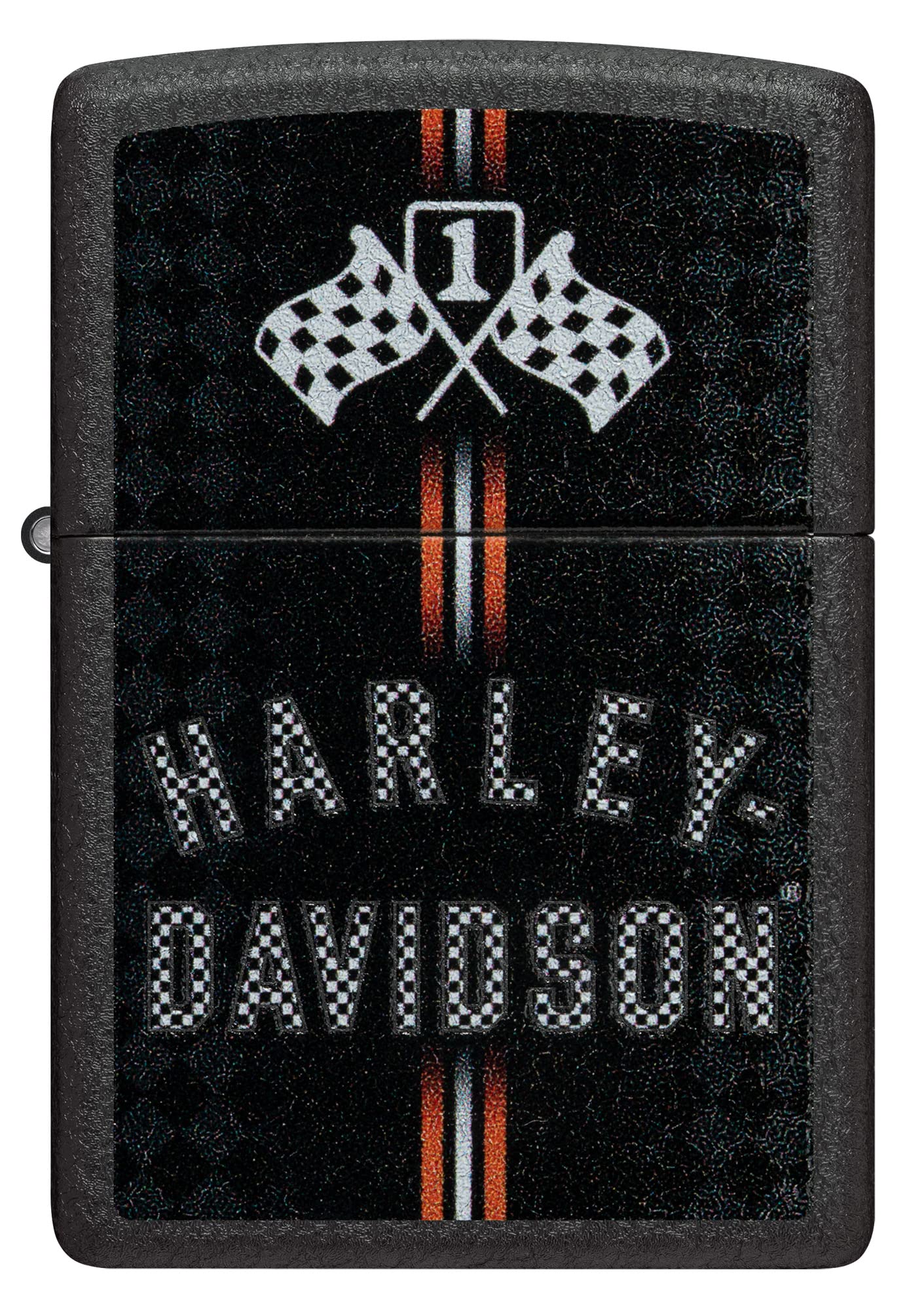 Foto 3 pulgar | Mechero De Bolsillo Zippo Harley-davidson Con Diseño De Banderas A Cuadros - Venta Internacional.