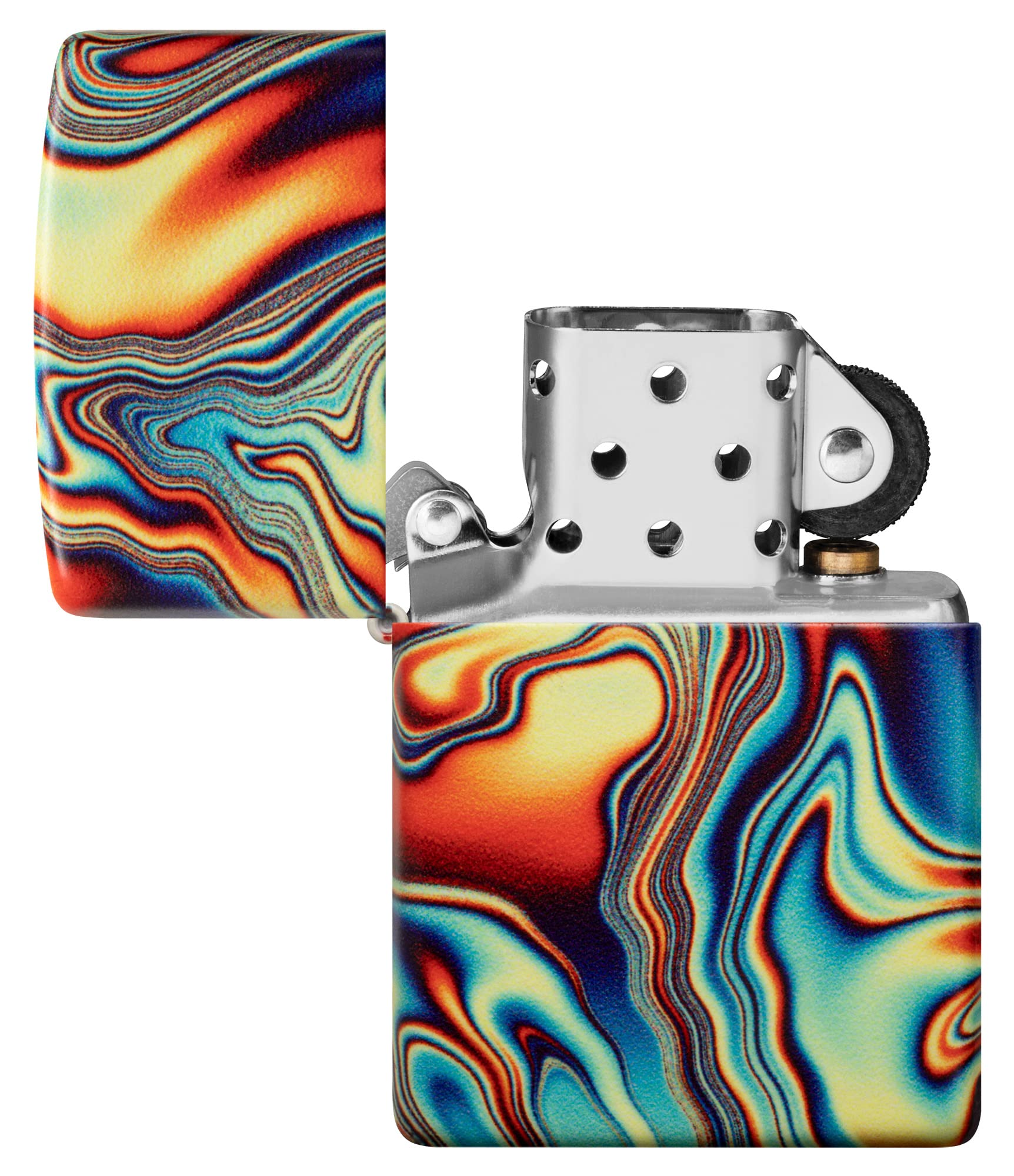 Foto 8 pulgar | Encendedor De Bolsillo Zippo Con Diseño Colorido En Espiral Que Brilla En La Oscuridad - Venta Internacional.