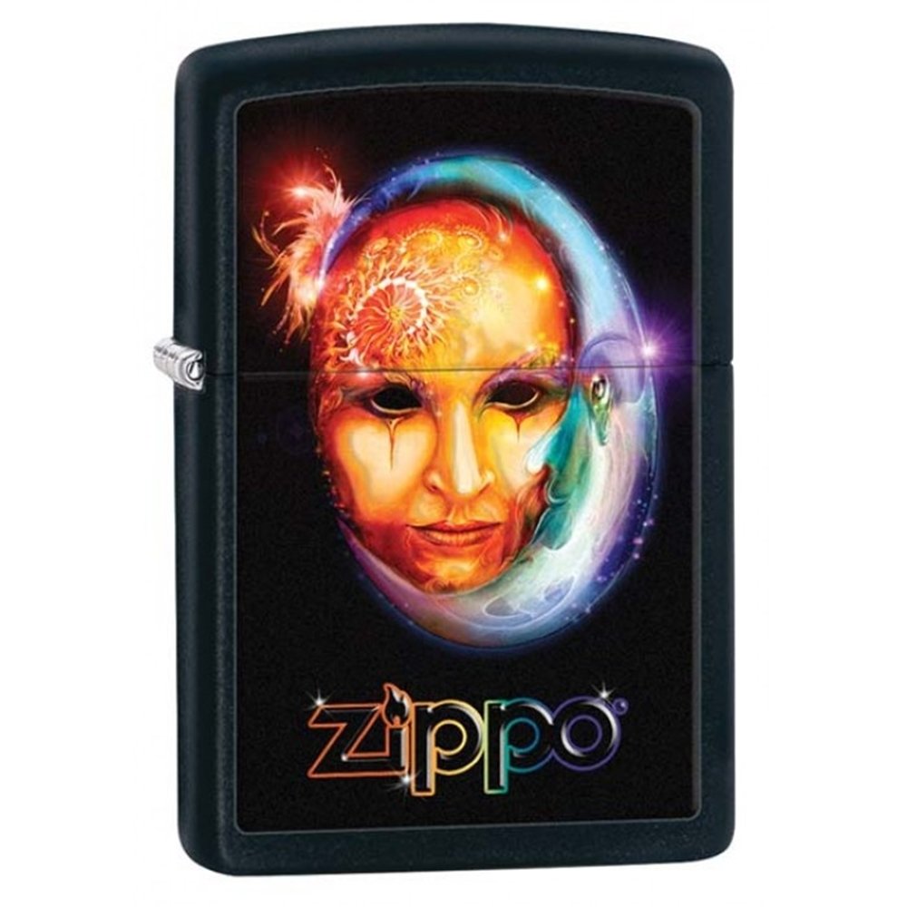 Foto 2 pulgar | Encendedor Zippo Face Black Mate - Venta Internacional