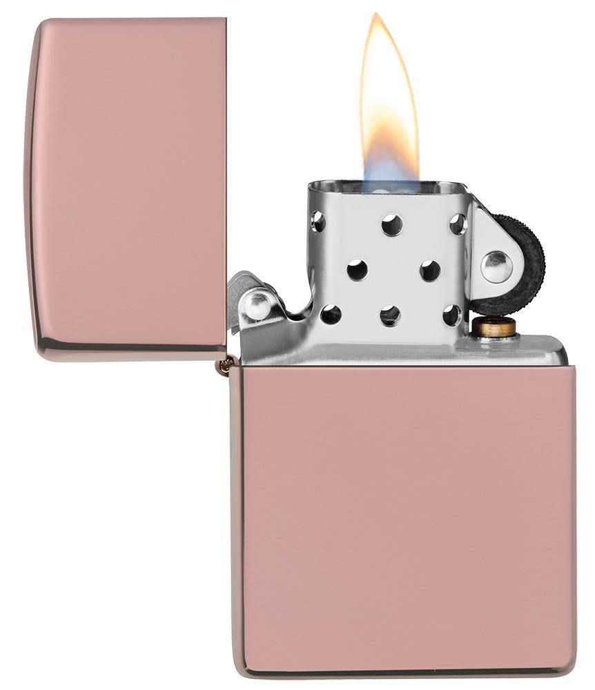 Foto 4 pulgar | Mechero De Bolsillo Zippo High Polish Rose Gold - Venta Internacional