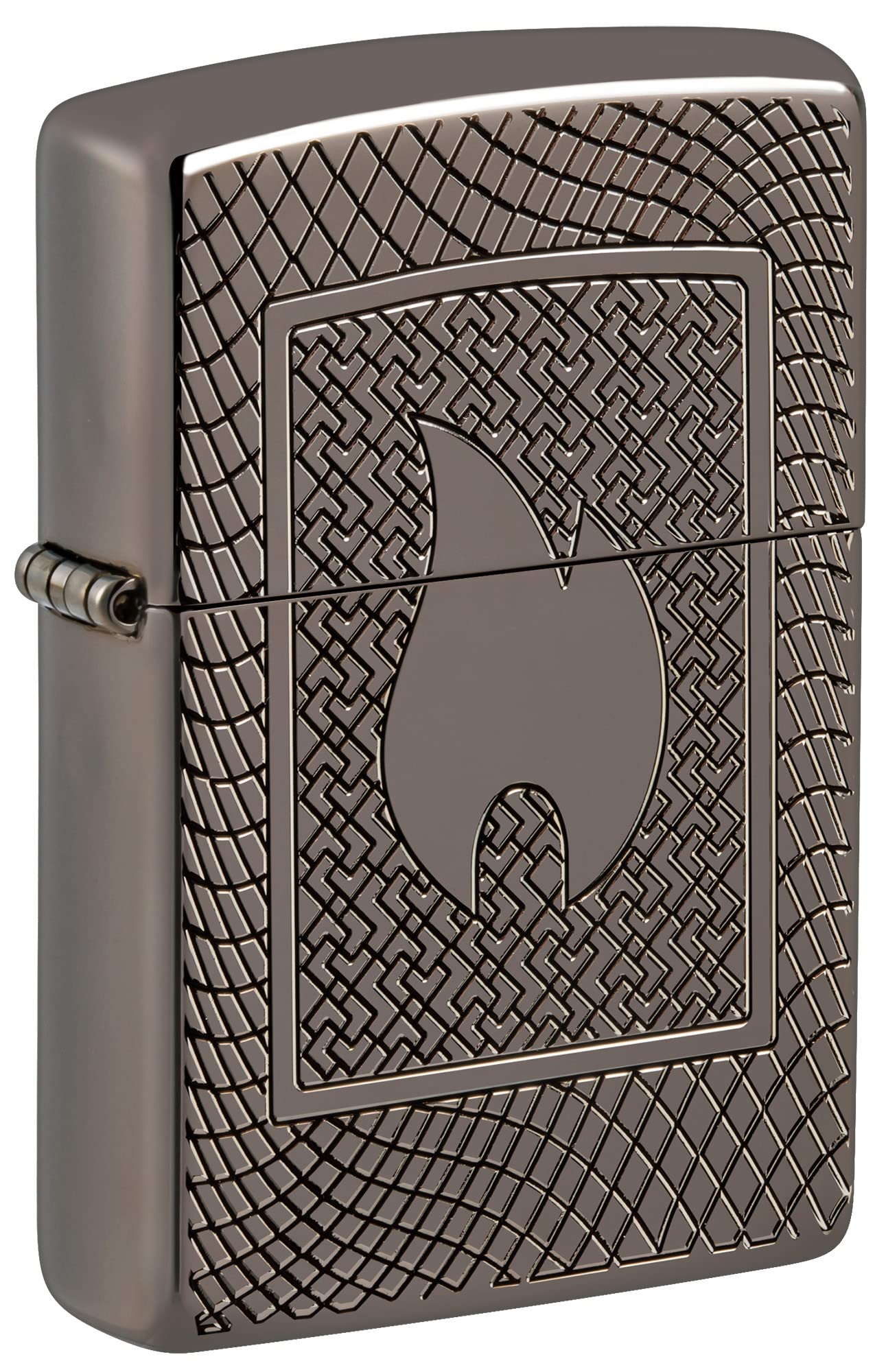 Foto 2 pulgar | Encendedor de  Zippo con Diseño de Llama Armor Black Ice - Venta Internacional