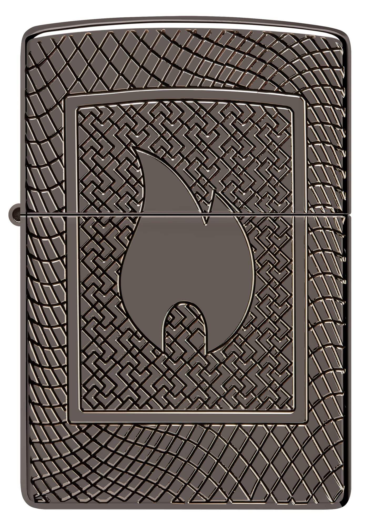 Foto 3 pulgar | Encendedor de  Zippo con Diseño de Llama Armor Black Ice - Venta Internacional